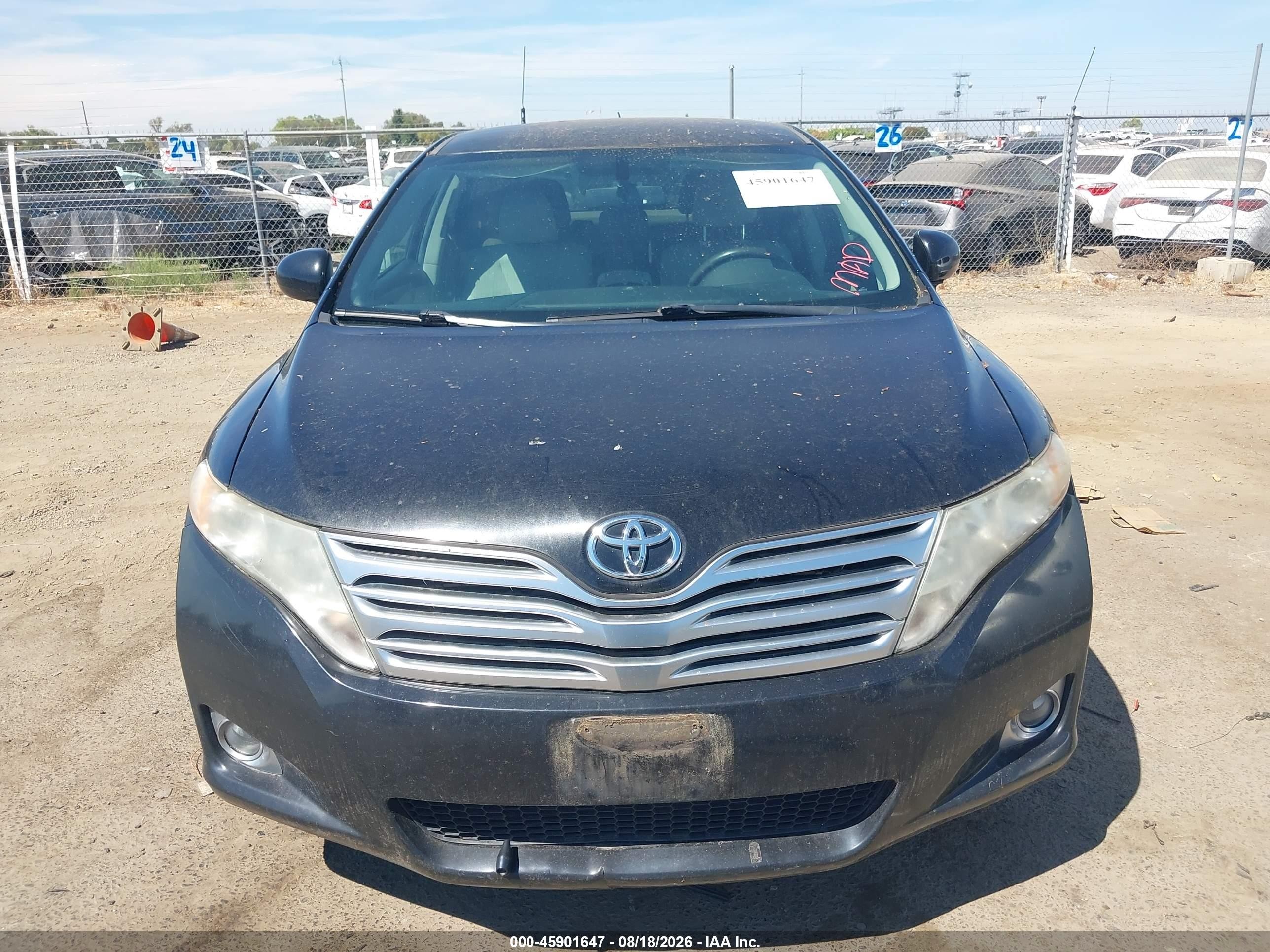 2012 Toyota Venza Le Black vin: 4T3ZA3BB6CU061468