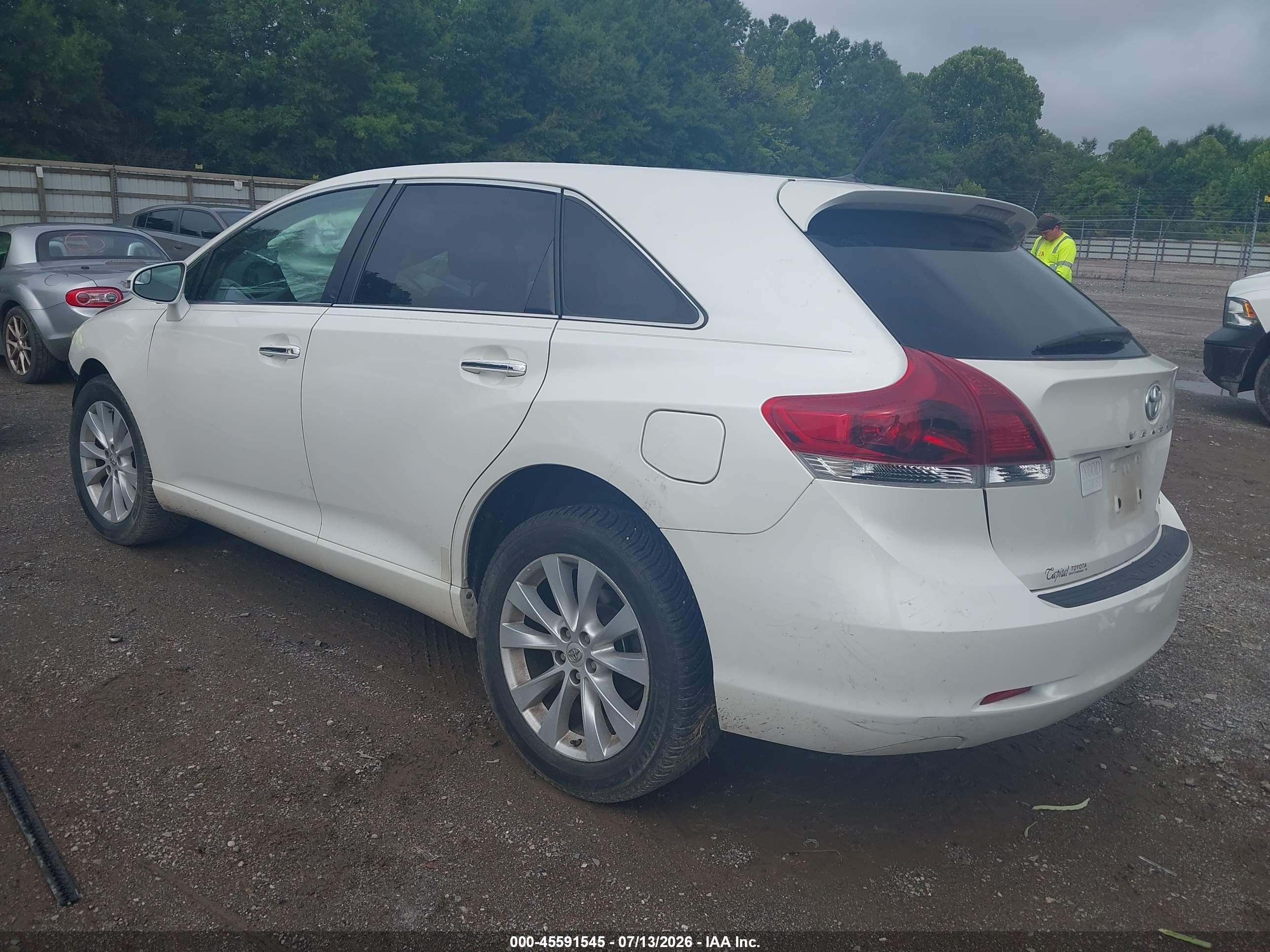 2014 Toyota Venza Xle White vin: 4T3ZA3BB6EU081819