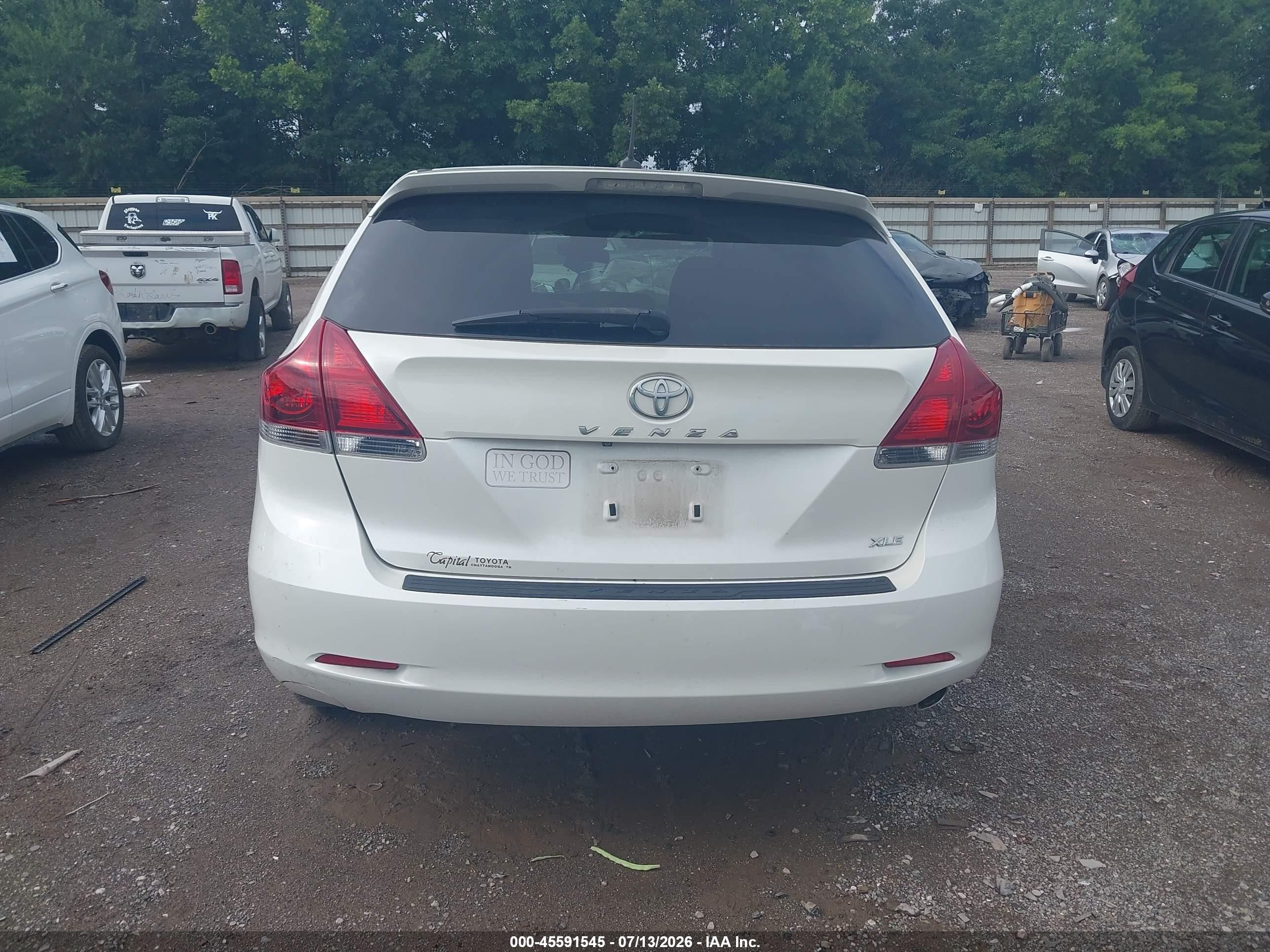 2014 Toyota Venza Xle White vin: 4T3ZA3BB6EU081819