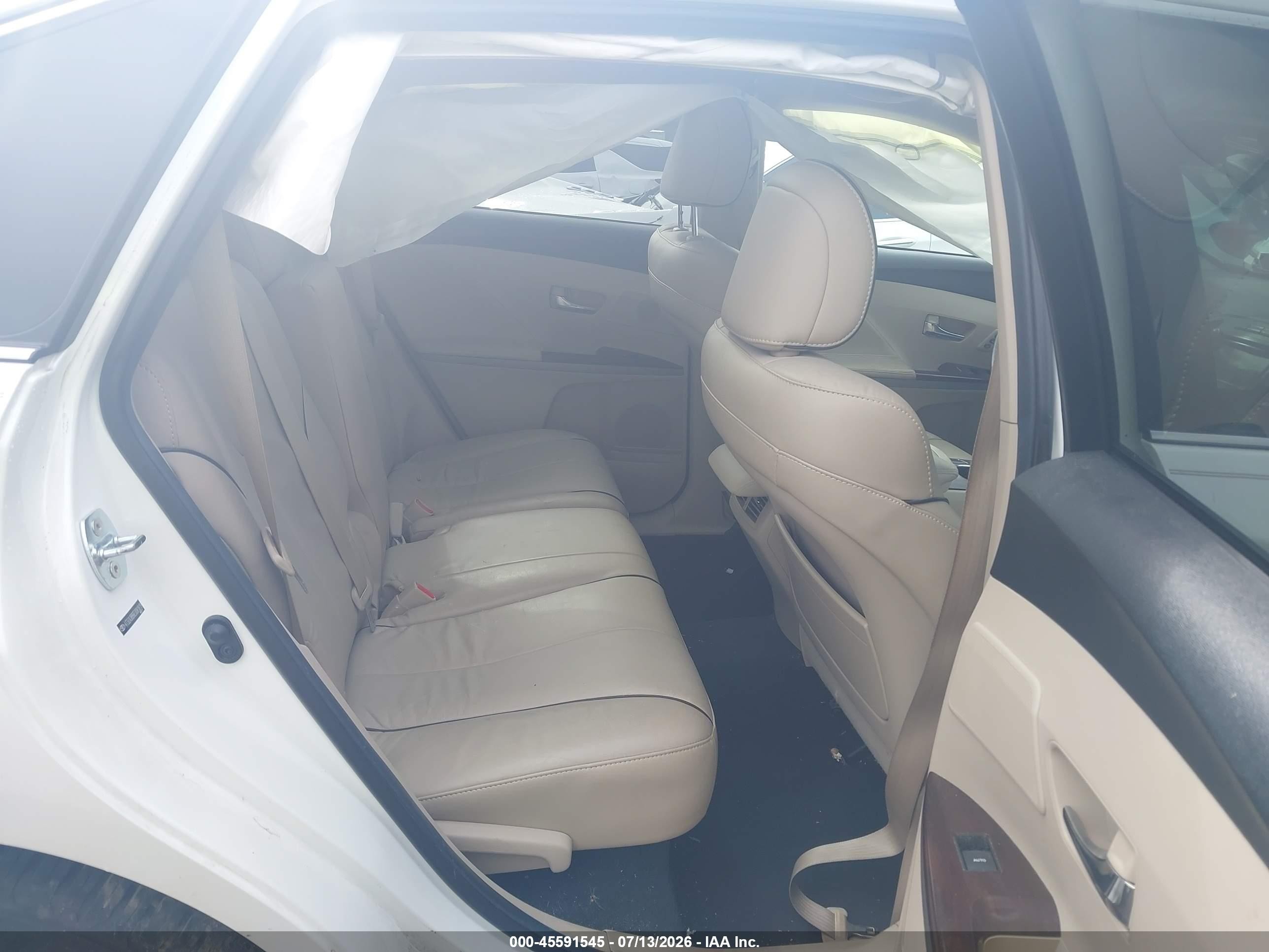 2014 Toyota Venza Xle White vin: 4T3ZA3BB6EU081819