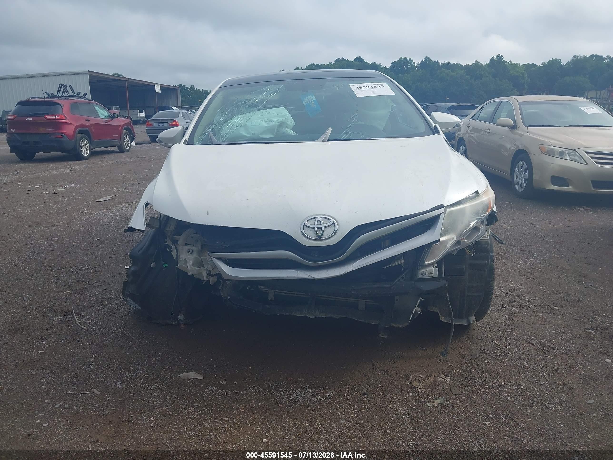 2014 Toyota Venza Xle White vin: 4T3ZA3BB6EU081819