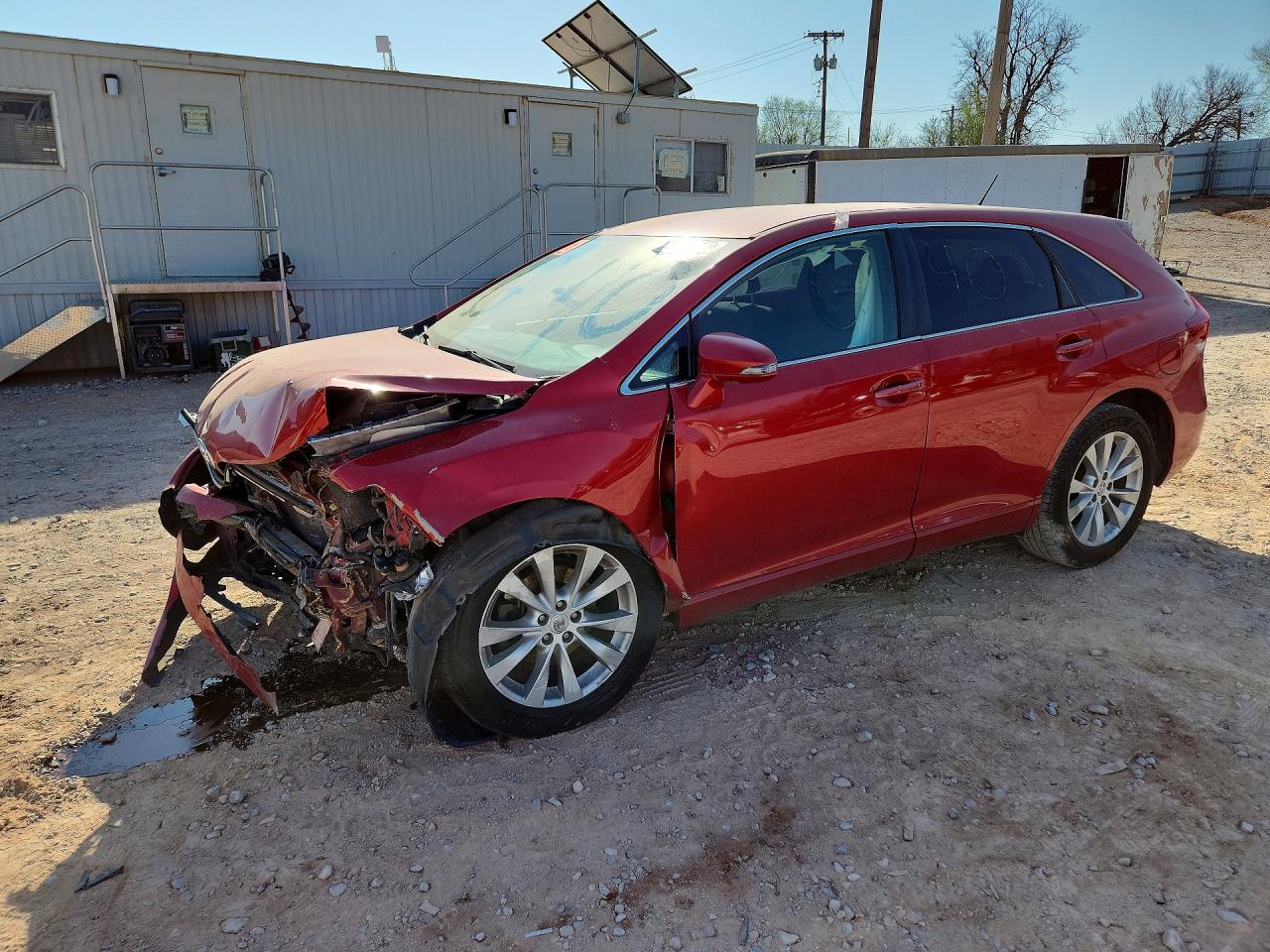 2014 Toyota Venza Le Красный vin: 4T3ZA3BB6EU088463