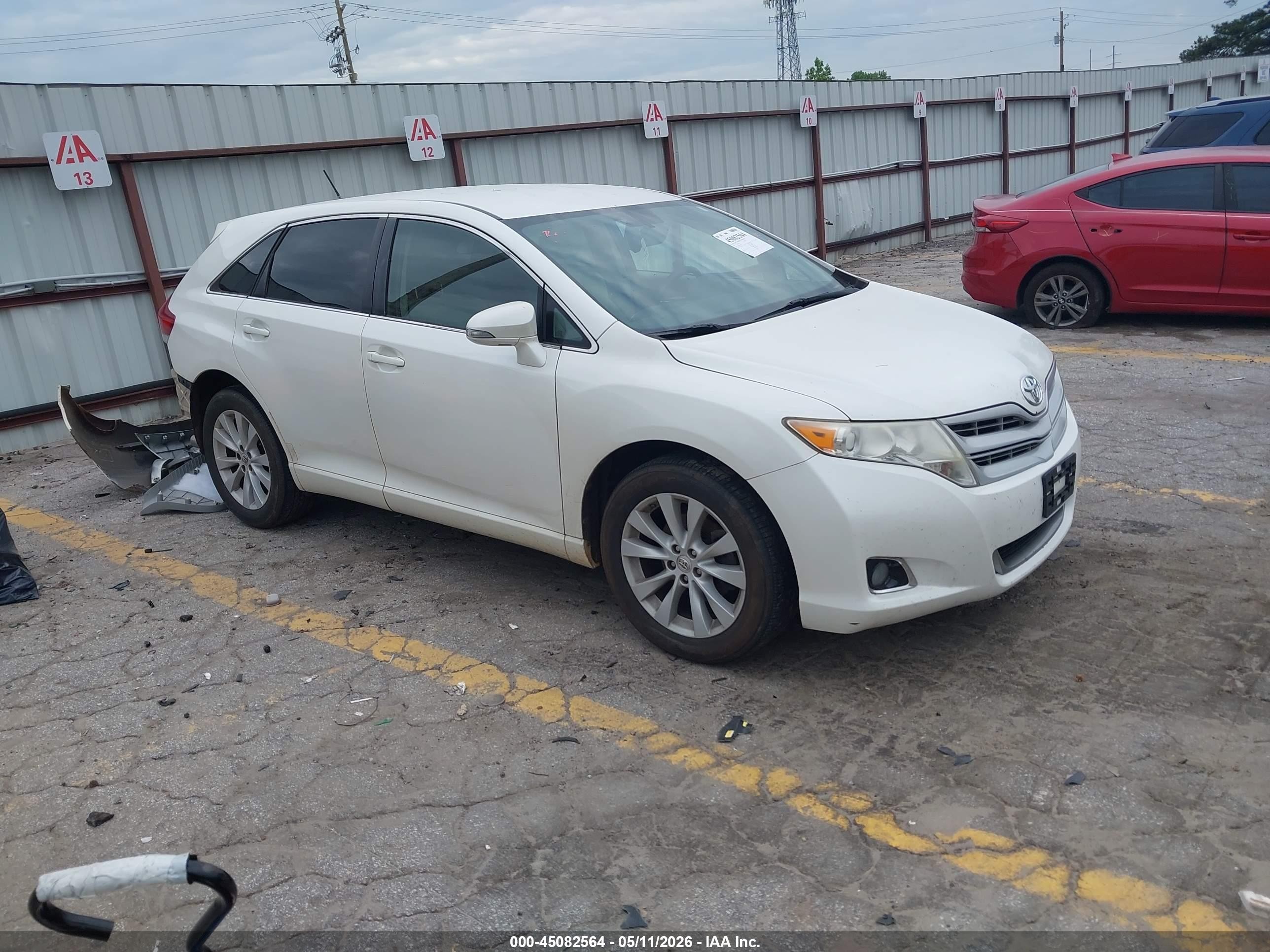 2015 Toyota Venza Le White vin: 4T3ZA3BB6FU092479