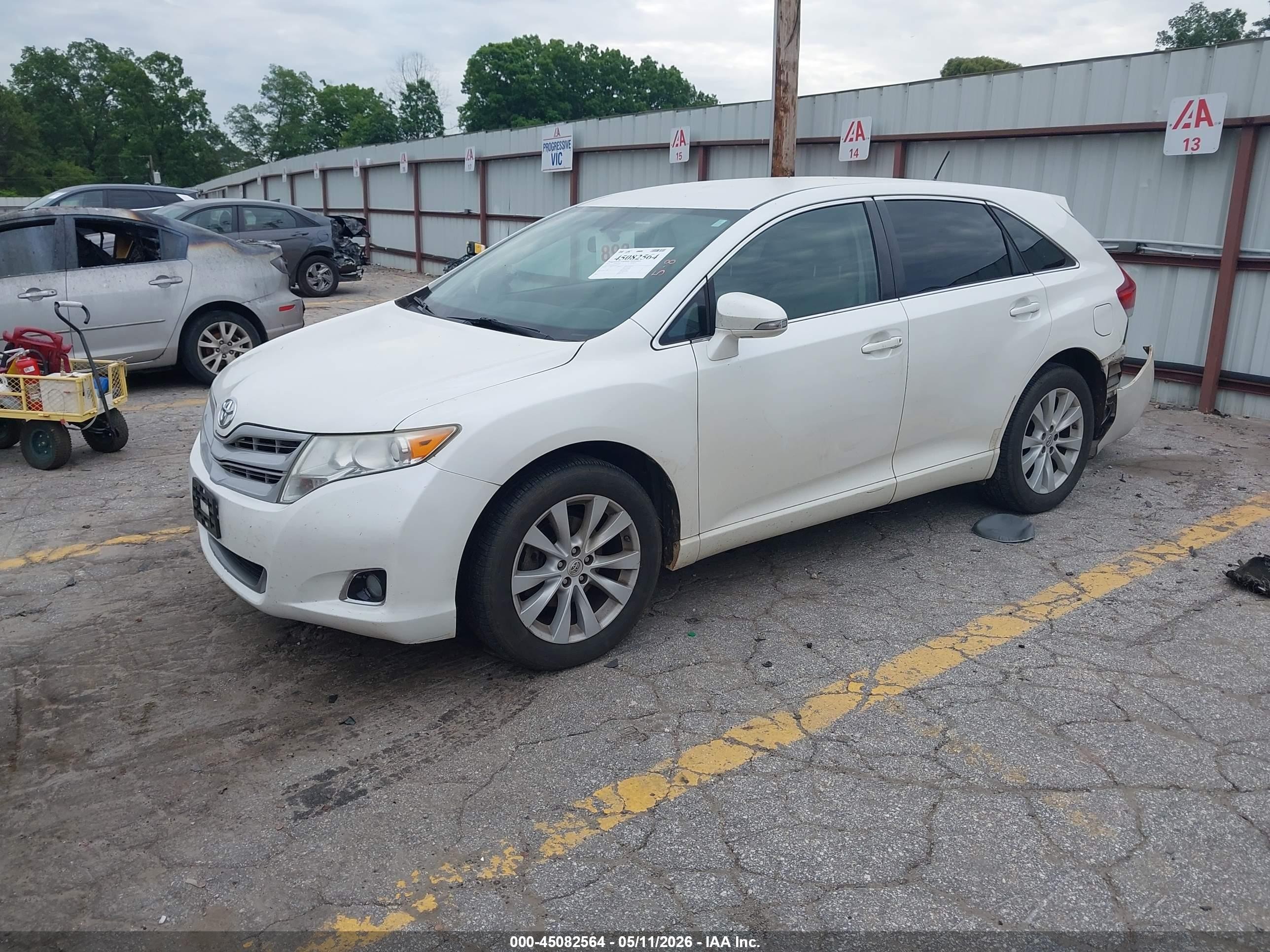2015 Toyota Venza Le White vin: 4T3ZA3BB6FU092479