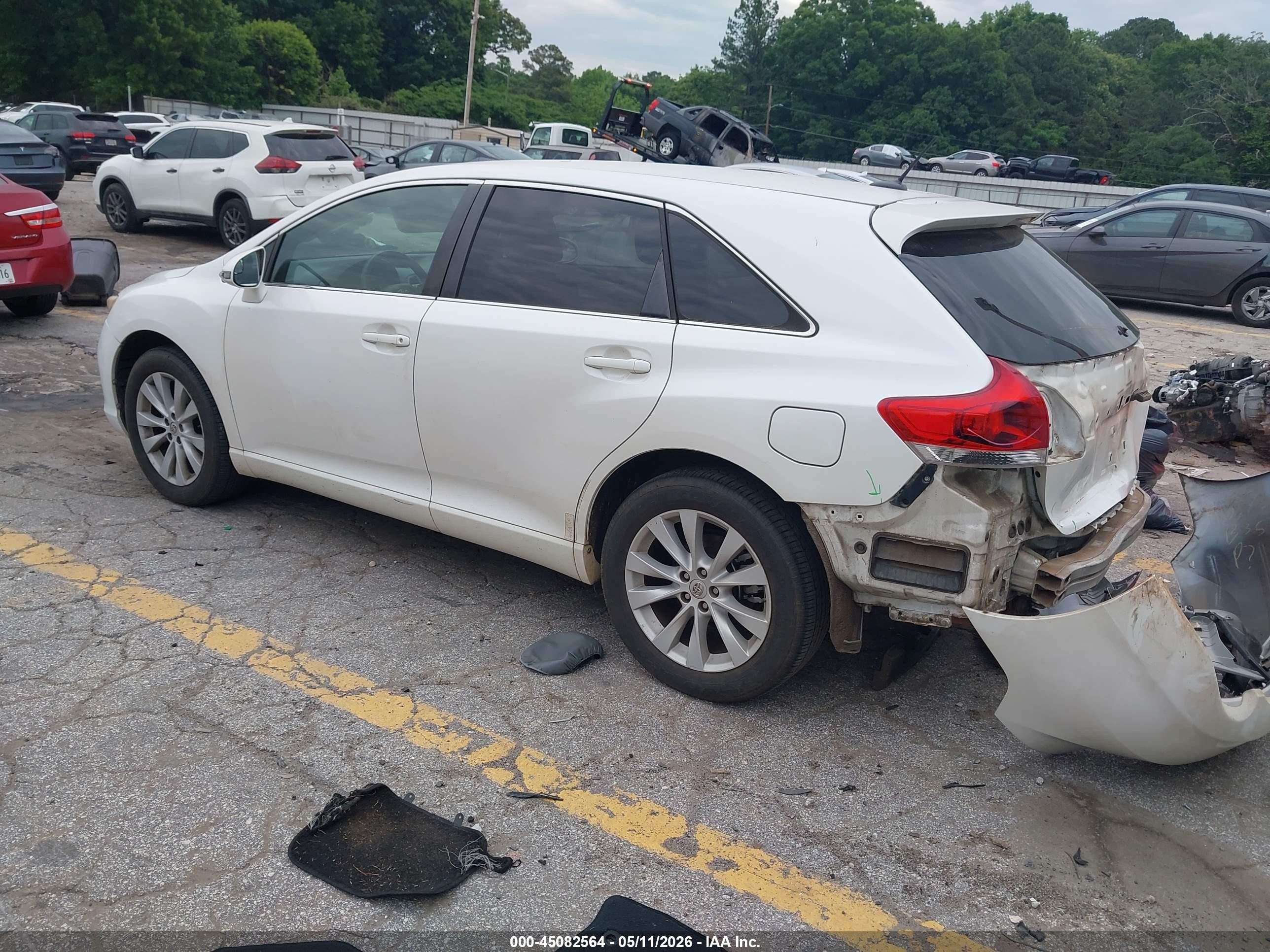 2015 Toyota Venza Le White vin: 4T3ZA3BB6FU092479