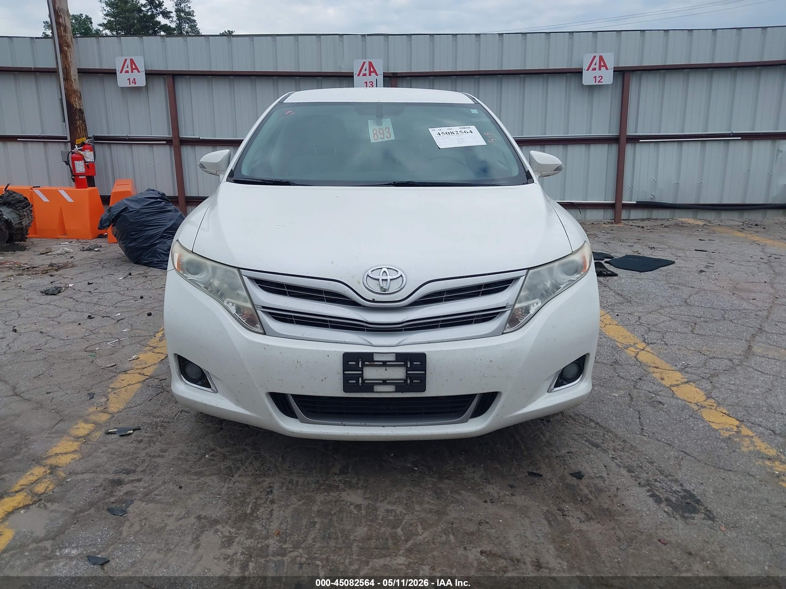 2015 Toyota Venza Le White vin: 4T3ZA3BB6FU092479