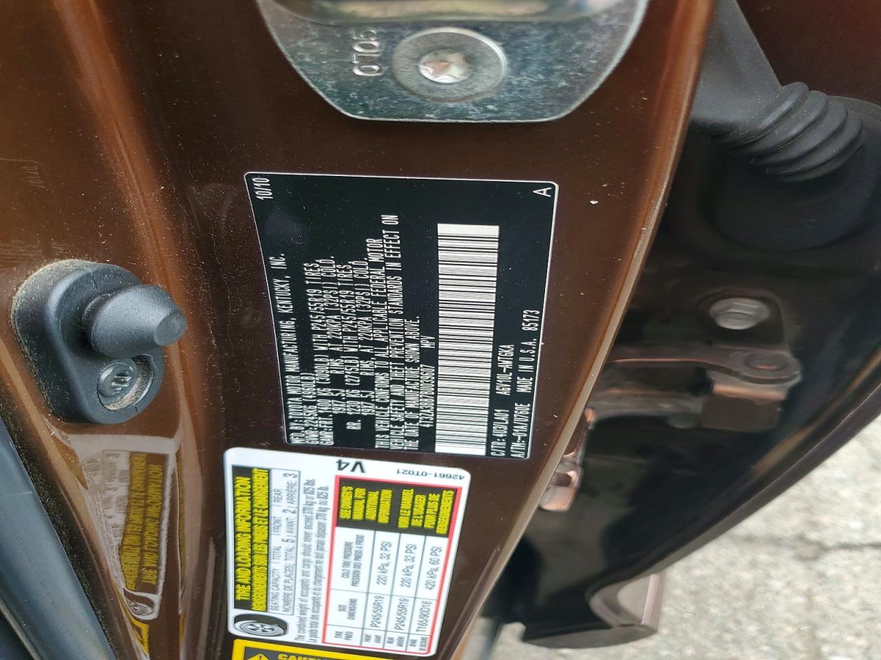 2011 Toyota Venza Fwd 4cyl Brown vin: 4T3ZA3BB7BU039607
