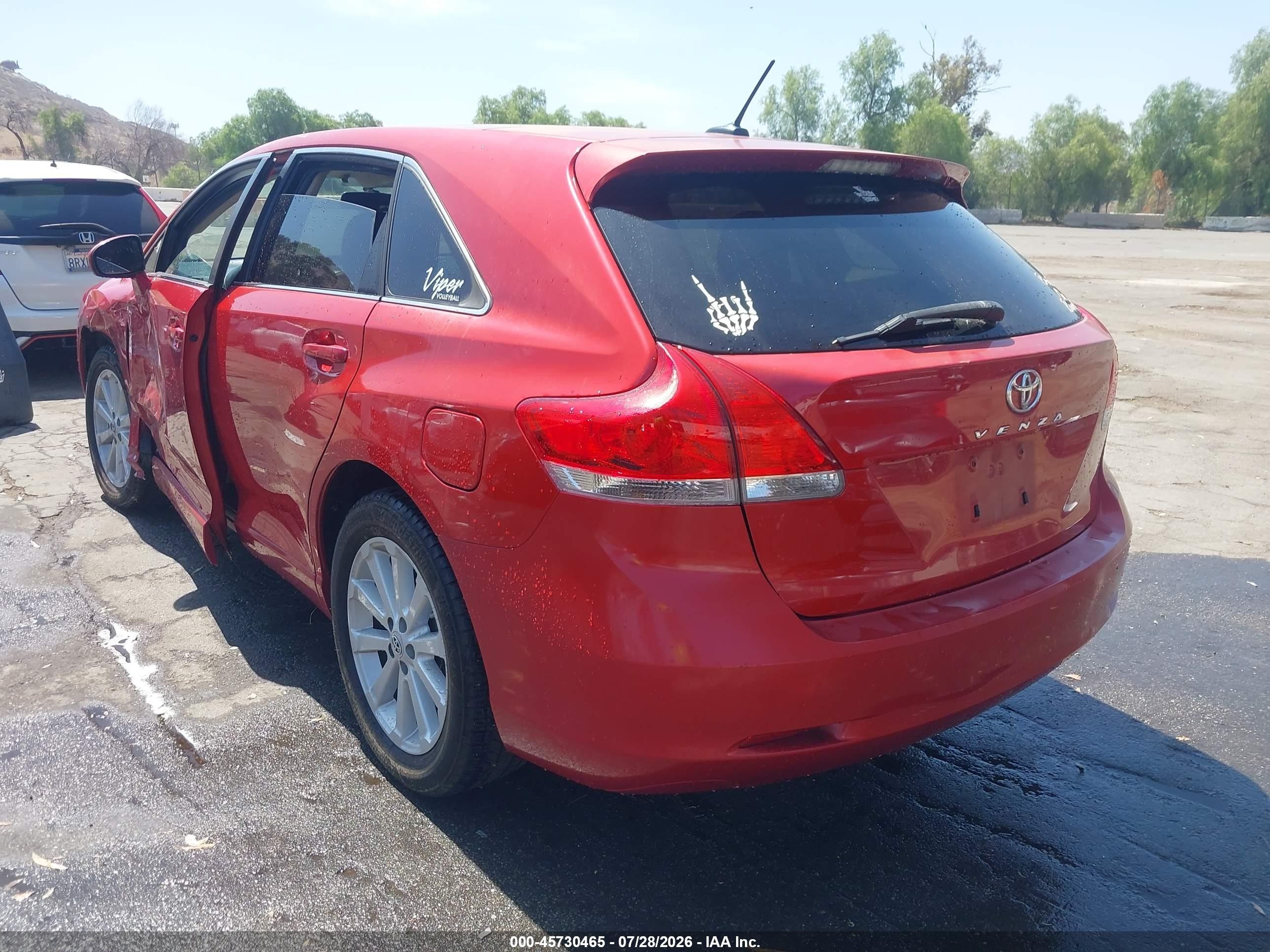 2011 Toyota Venza   Red vin: 4T3ZA3BB7BU040840