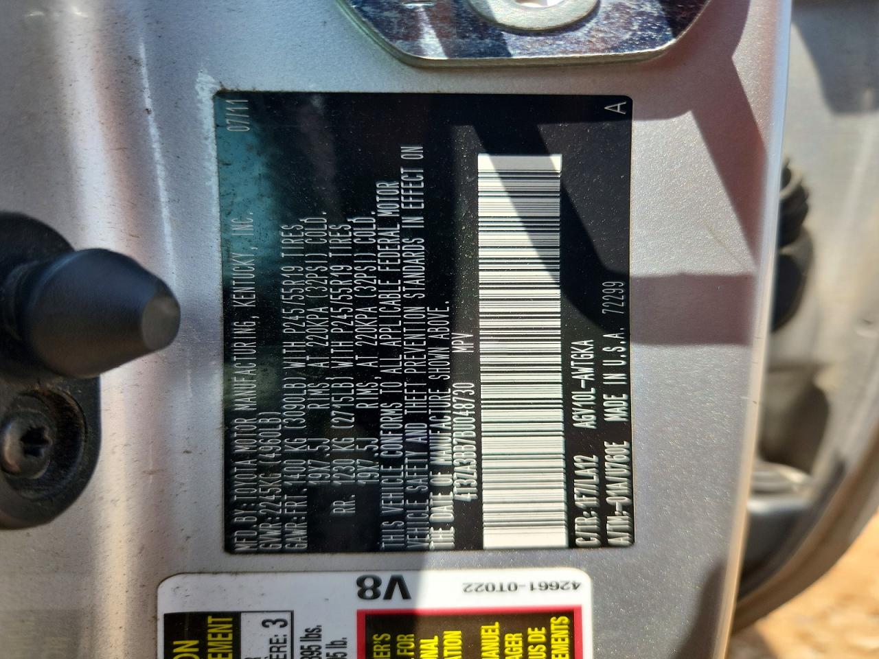2011 Toyota Venza Fwd 4cyl Silver vin: 4T3ZA3BB7BU048730