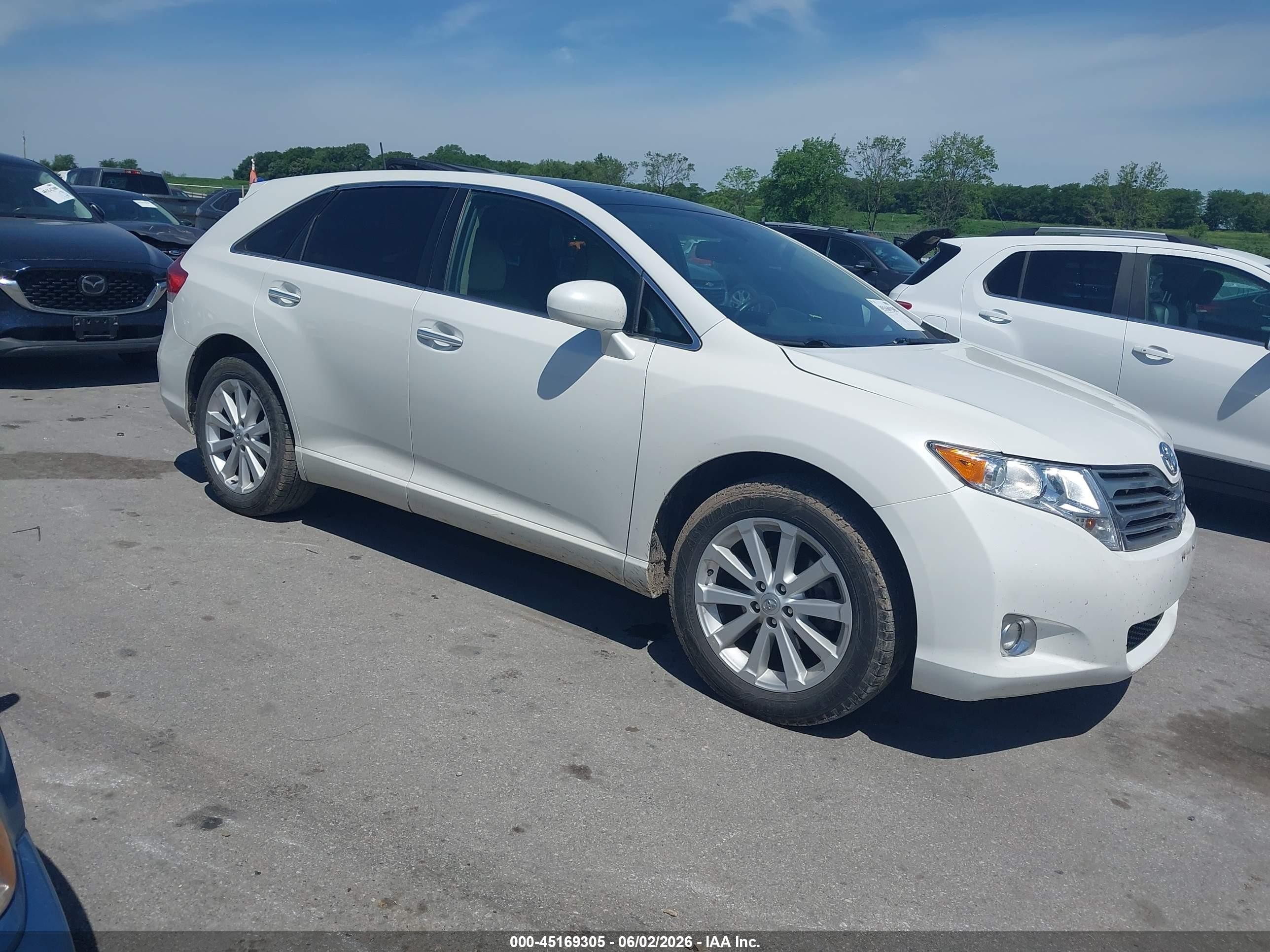 2012 Toyota Venza Xle White vin: 4T3ZA3BB7CU055727