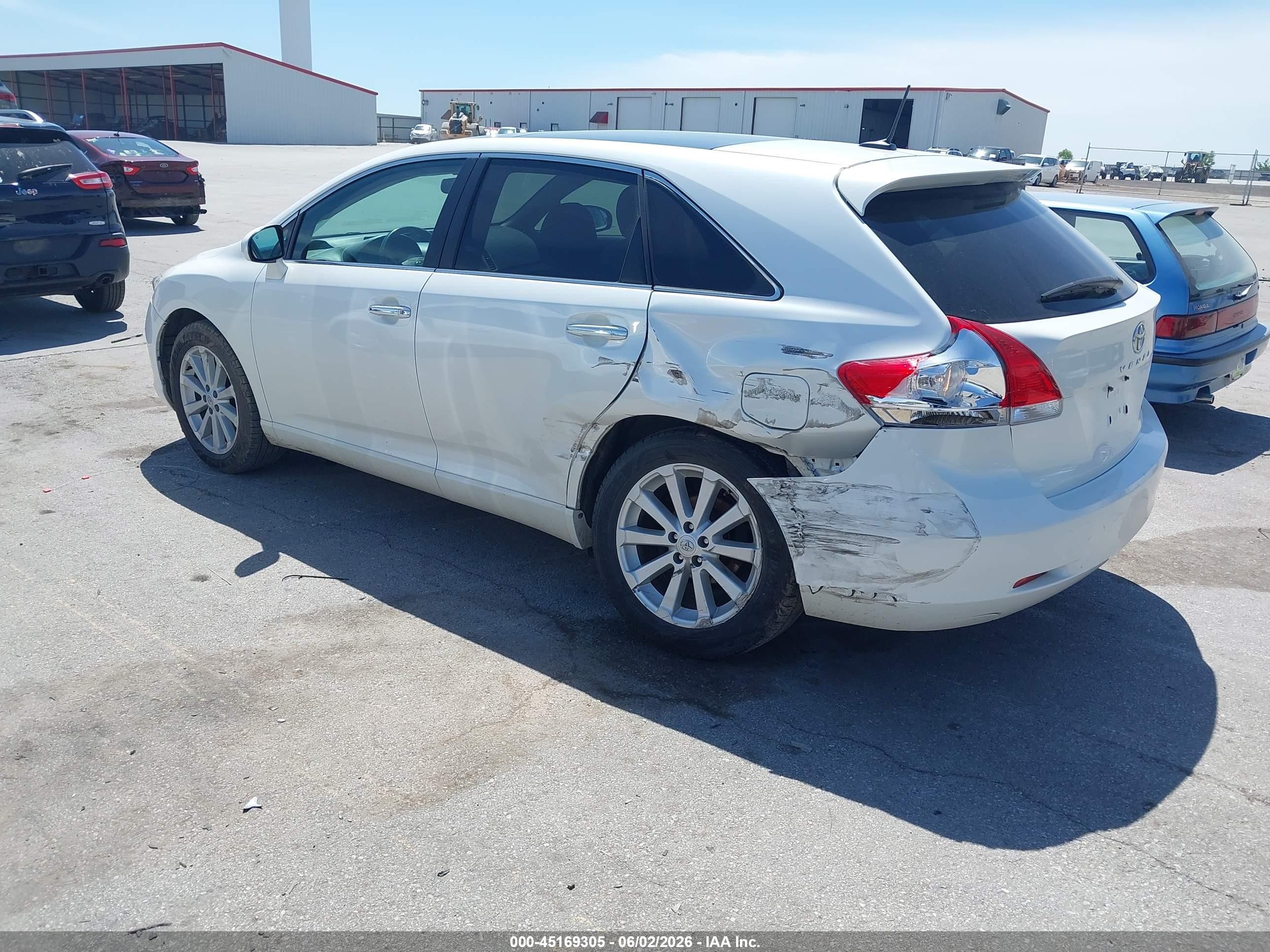 2012 Toyota Venza Xle White vin: 4T3ZA3BB7CU055727