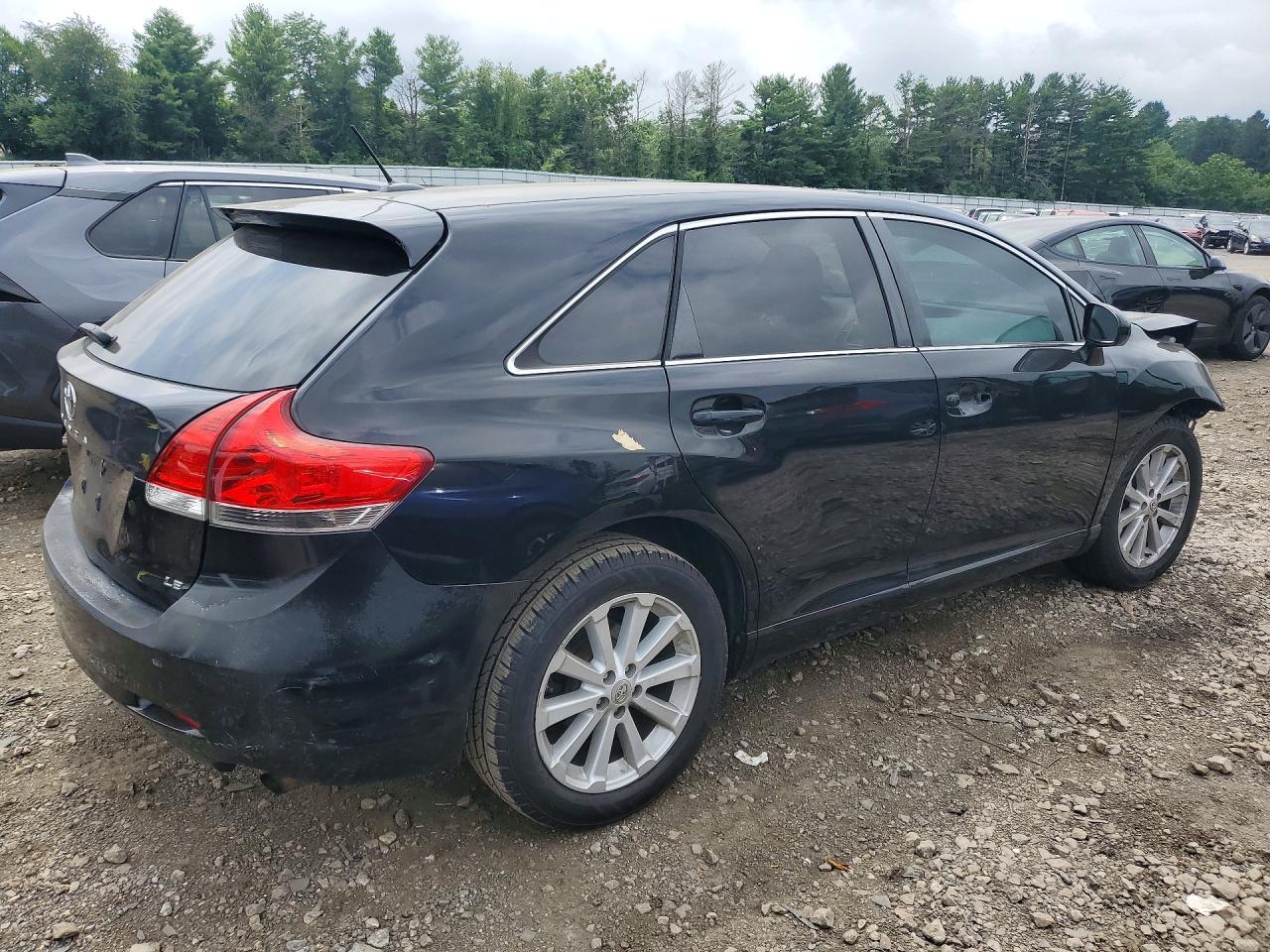2012 Toyota Venza Le Black vin: 4T3ZA3BB7CU055999
