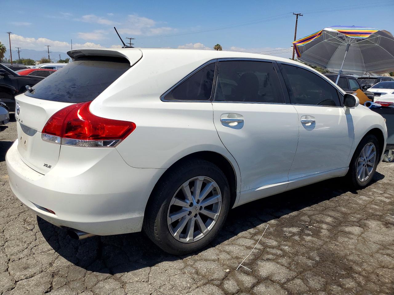 2012 Toyota Venza Xle White vin: 4T3ZA3BB7CU060586