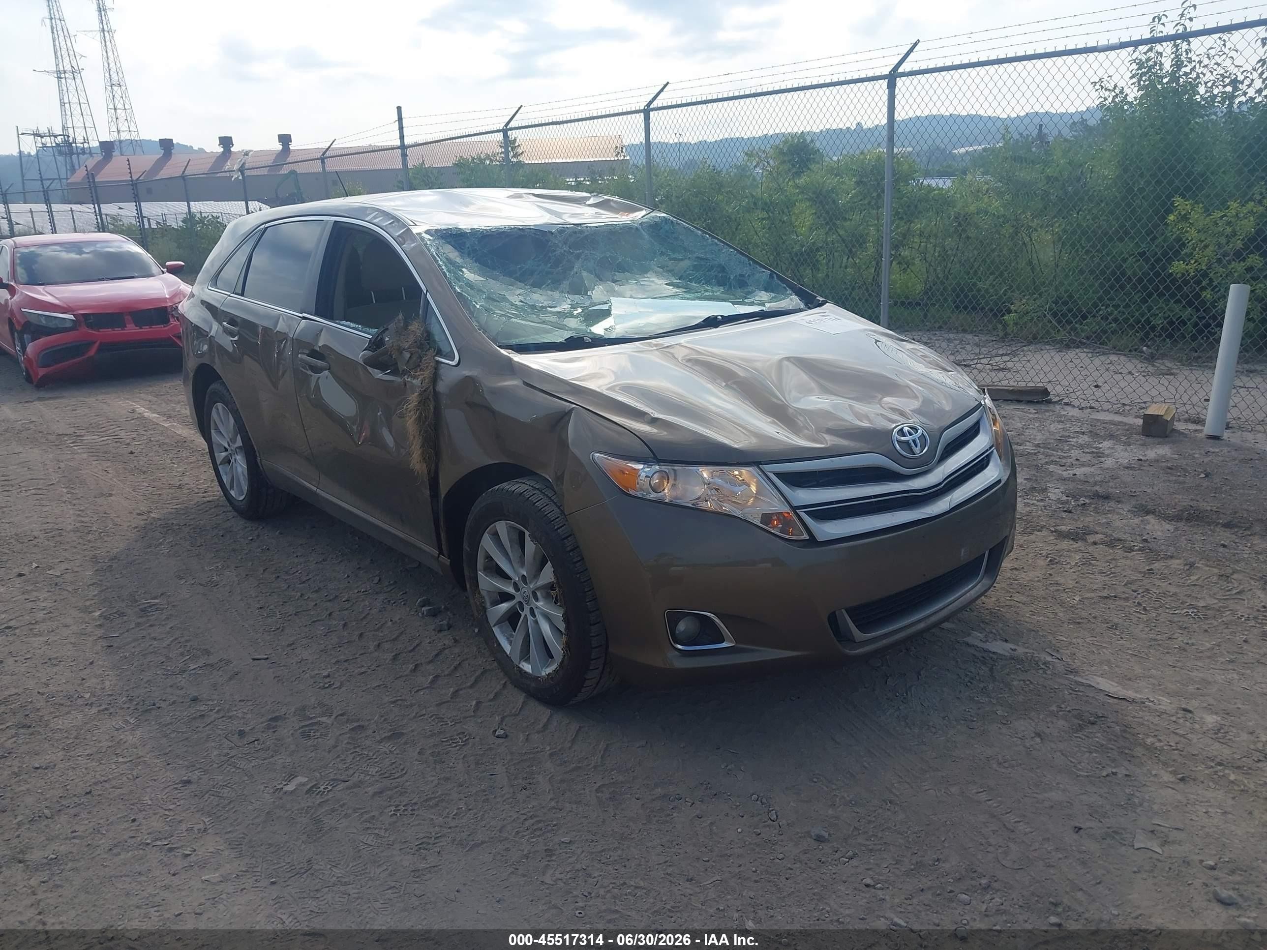 2013 Toyota Venza Le Brown vin: 4T3ZA3BB7DU069533