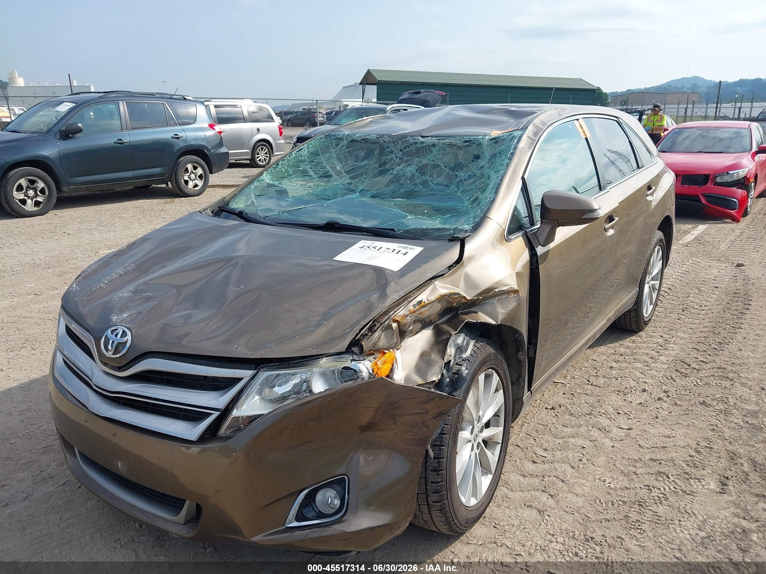 2013 Toyota Venza Le Brown vin: 4T3ZA3BB7DU069533