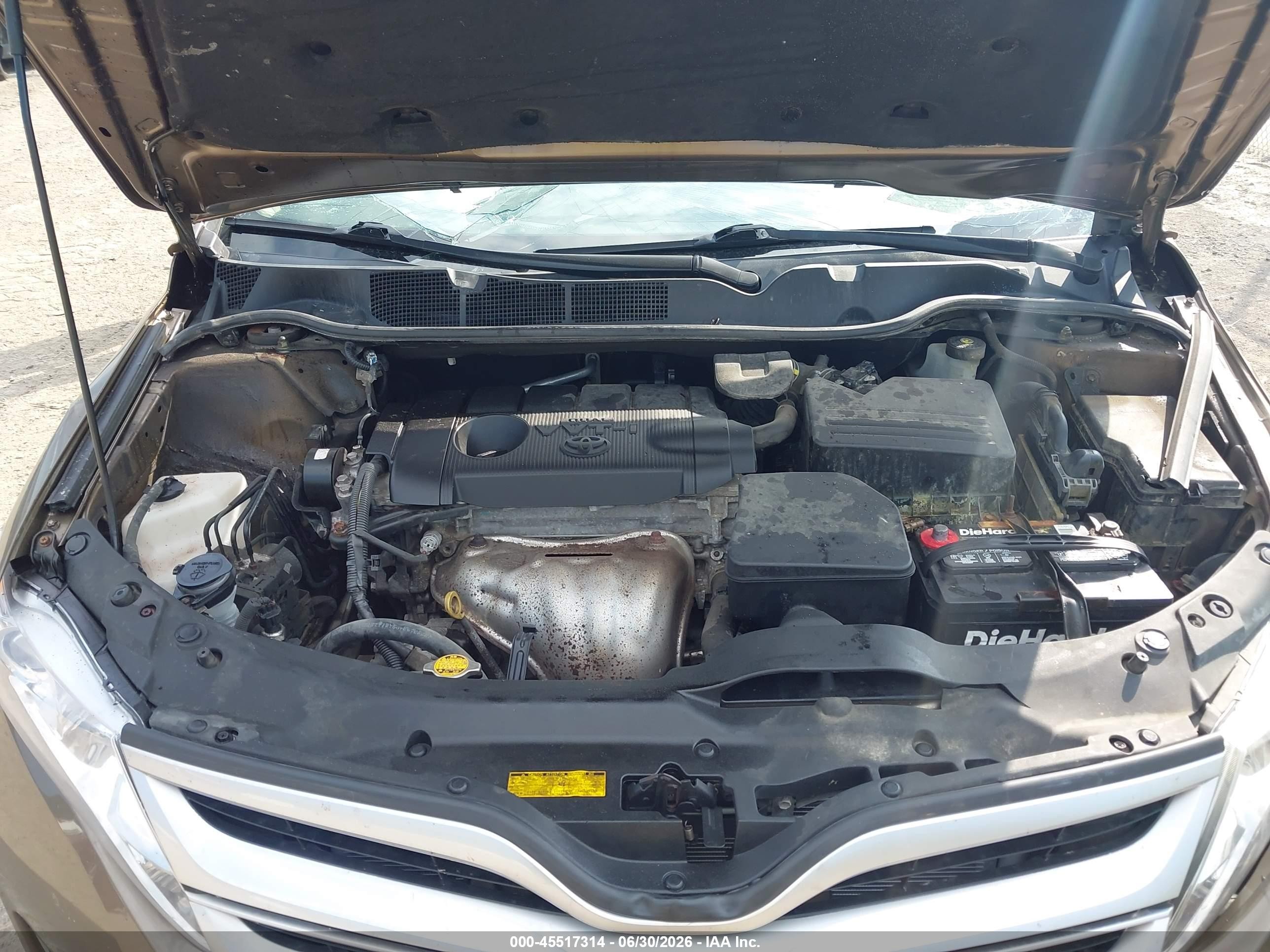 2013 Toyota Venza Le Brown vin: 4T3ZA3BB7DU069533