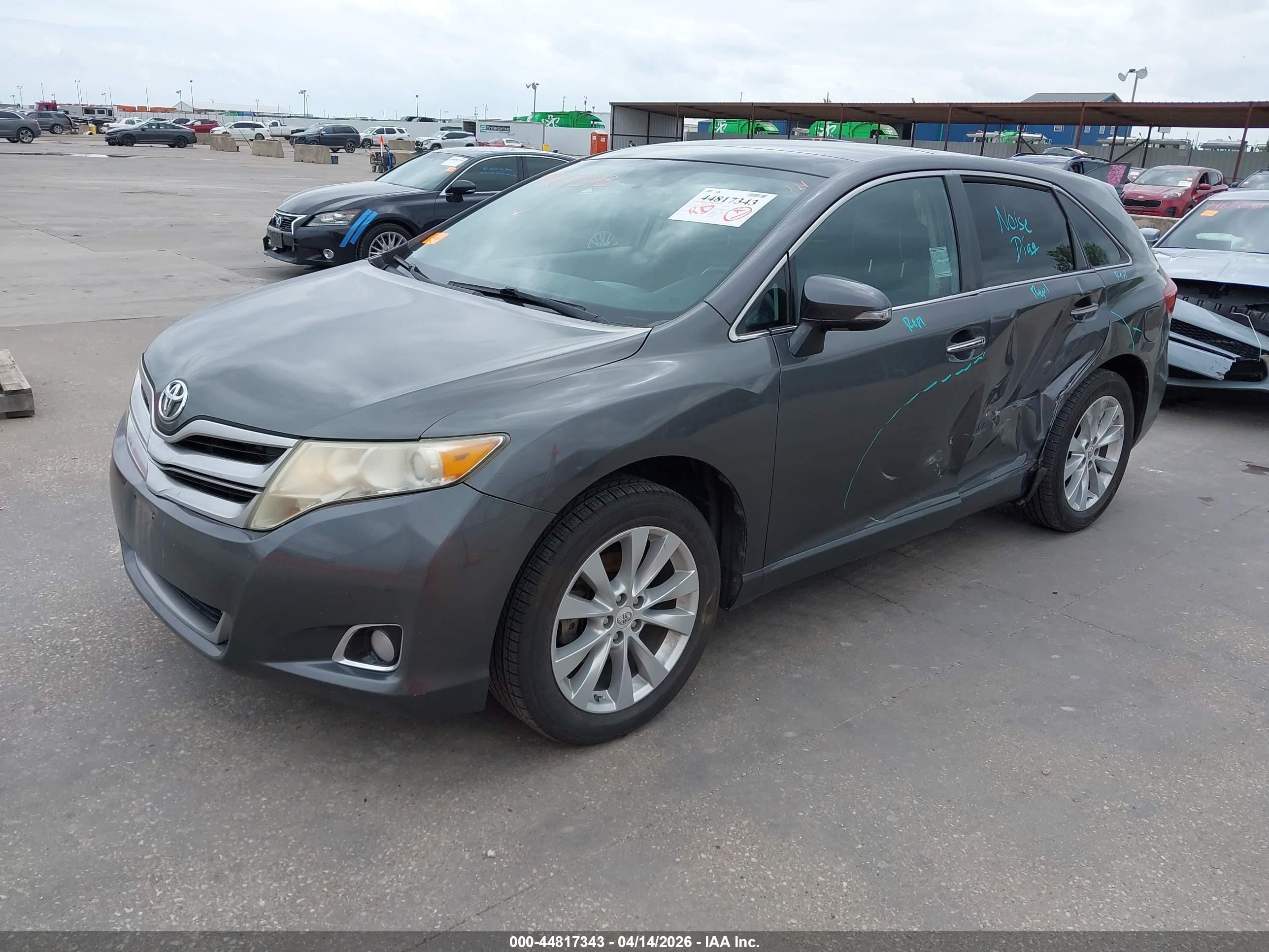 2013 Toyota Venza Xle Gray vin: 4T3ZA3BB7DU073470