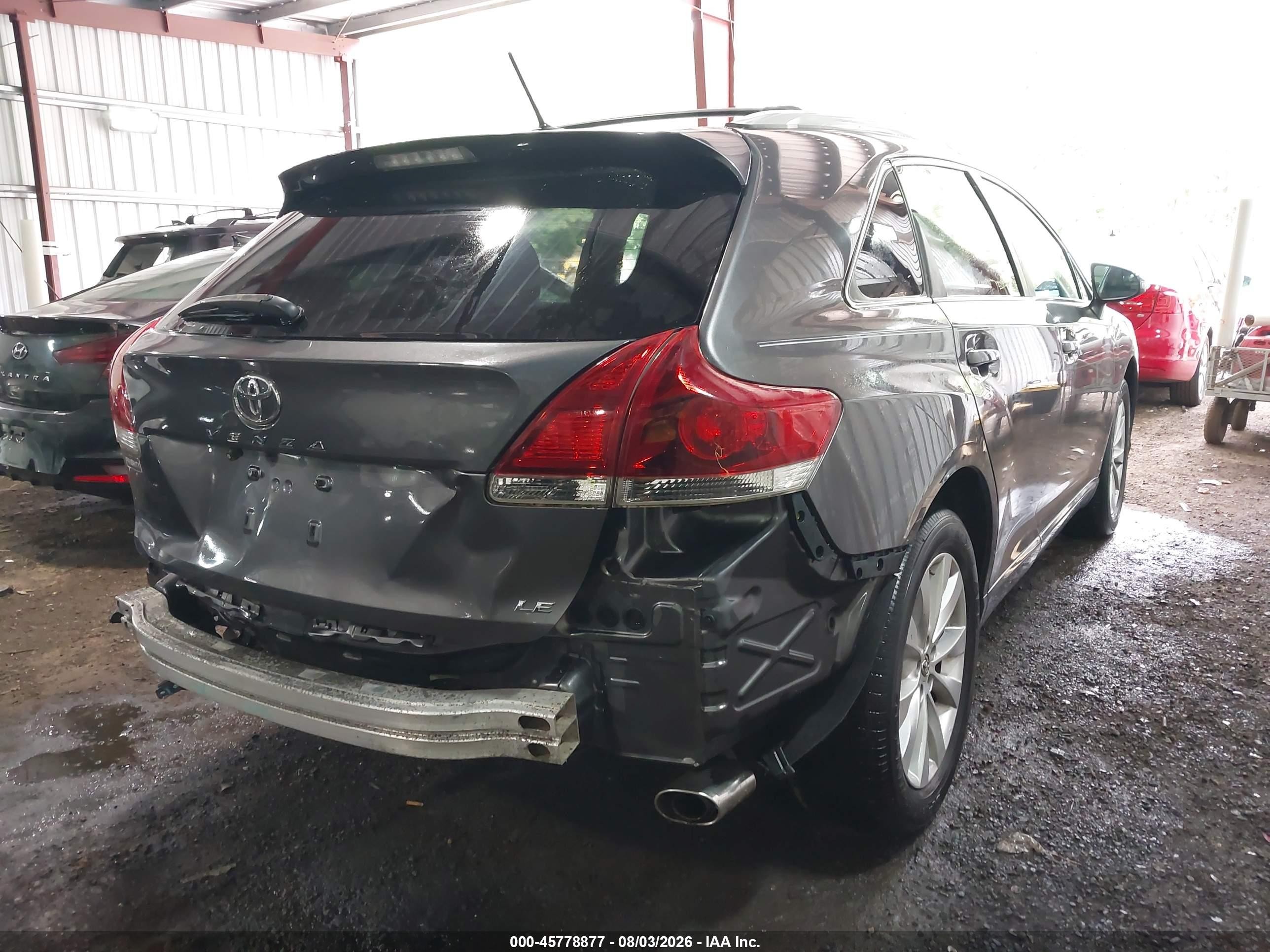 2014 Toyota Venza Le Blue vin: 4T3ZA3BB7EU084597