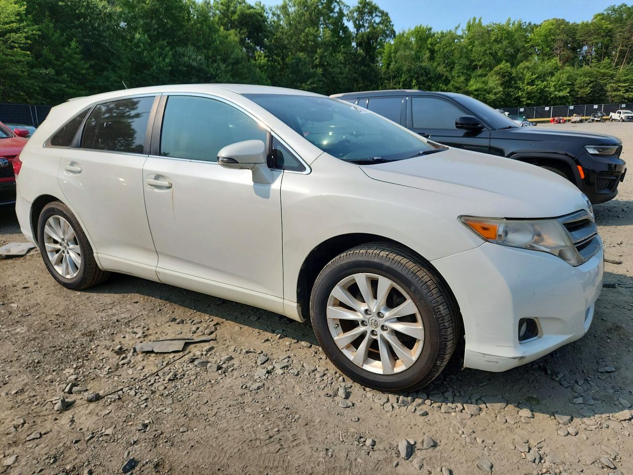 2014 Toyota Venza Le White vin: 4T3ZA3BB7EU086883