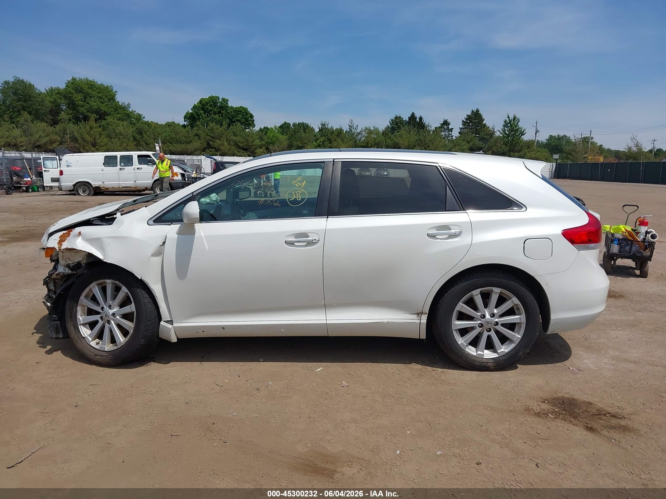 2010 Toyota Venza   Белый vin: 4T3ZA3BB8AU022233