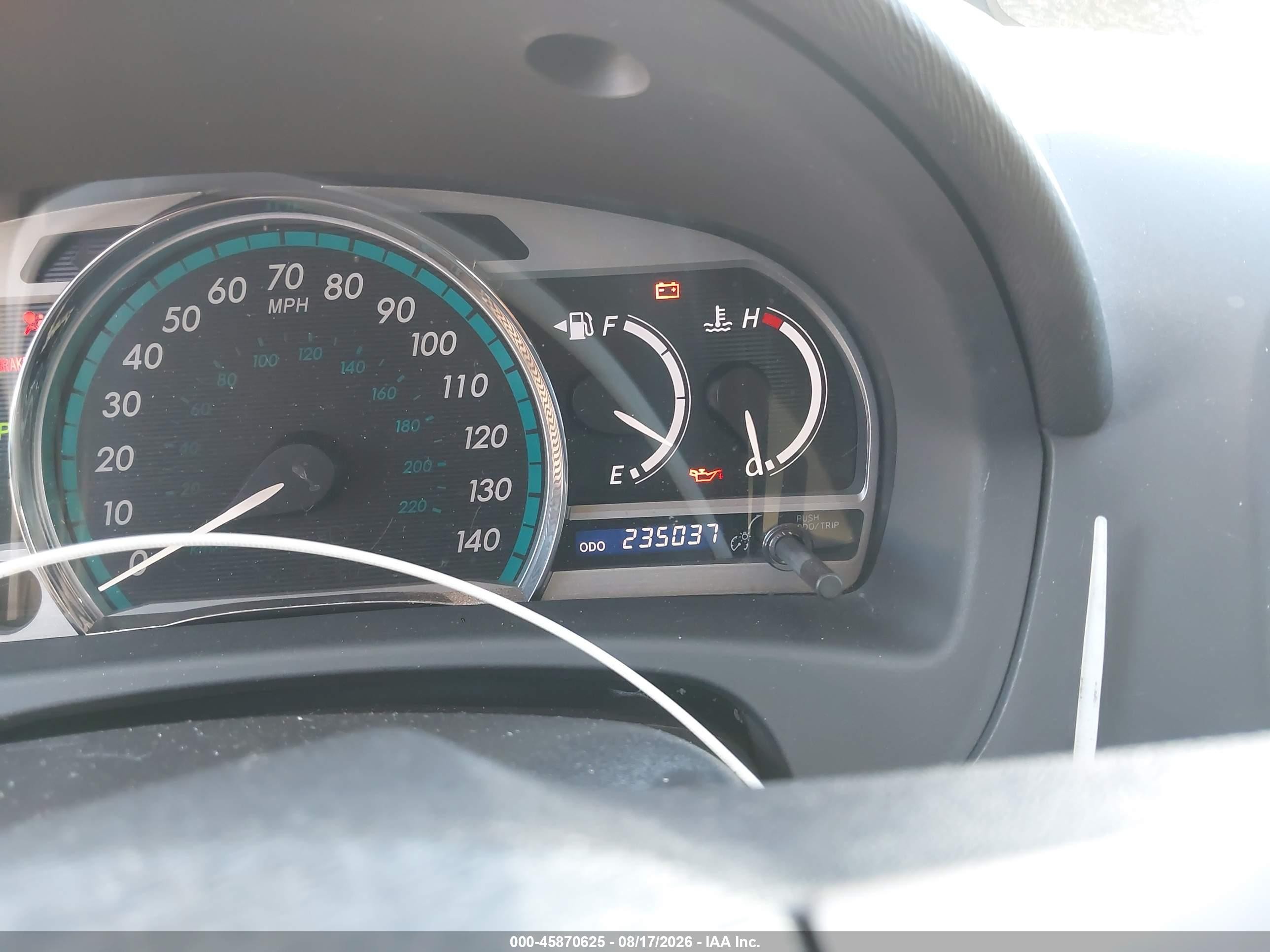 2010 Toyota Venza   White vin: 4T3ZA3BB8AU029702