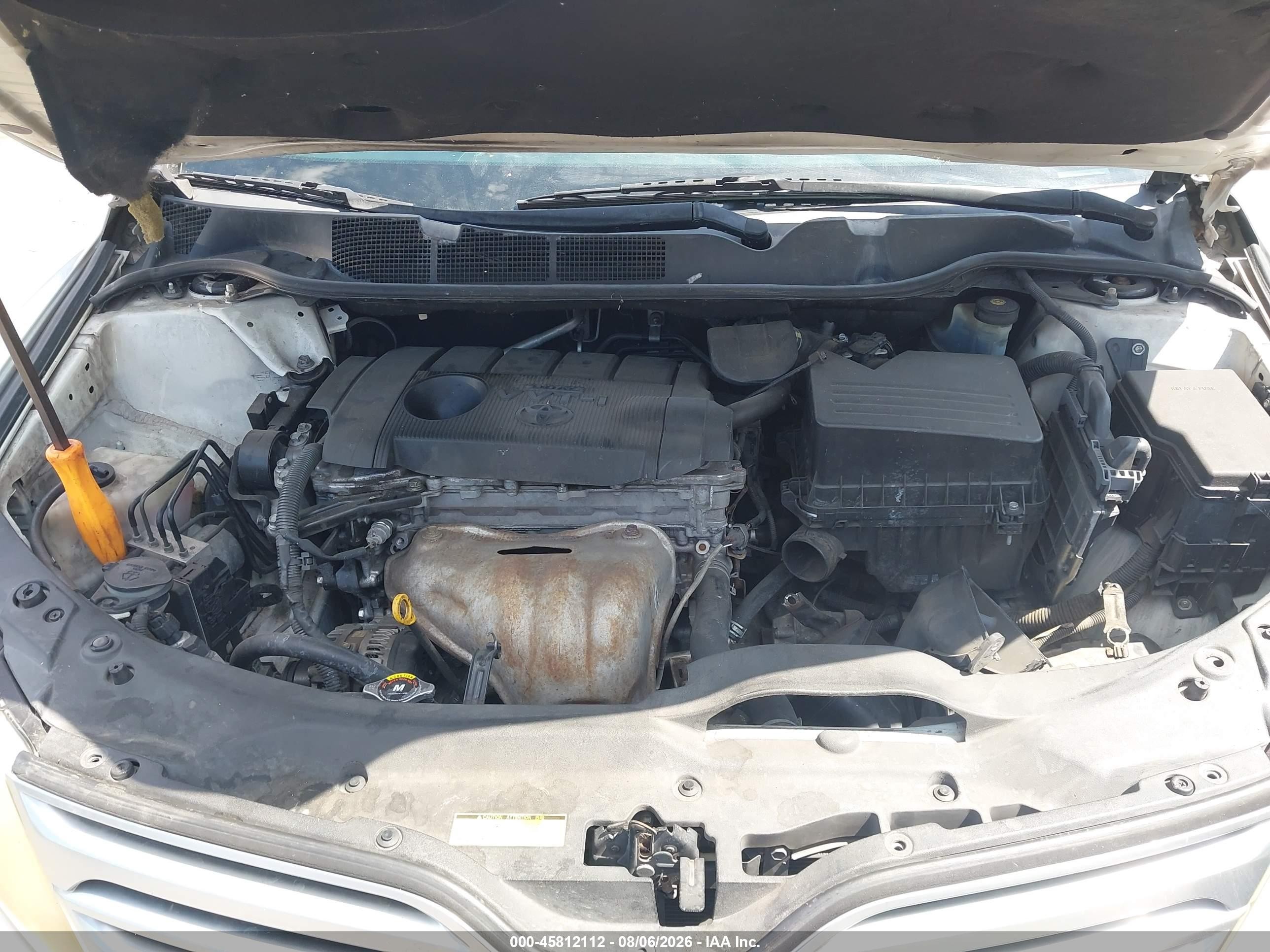 2010 Toyota Venza   White vin: 4T3ZA3BB8AU030249