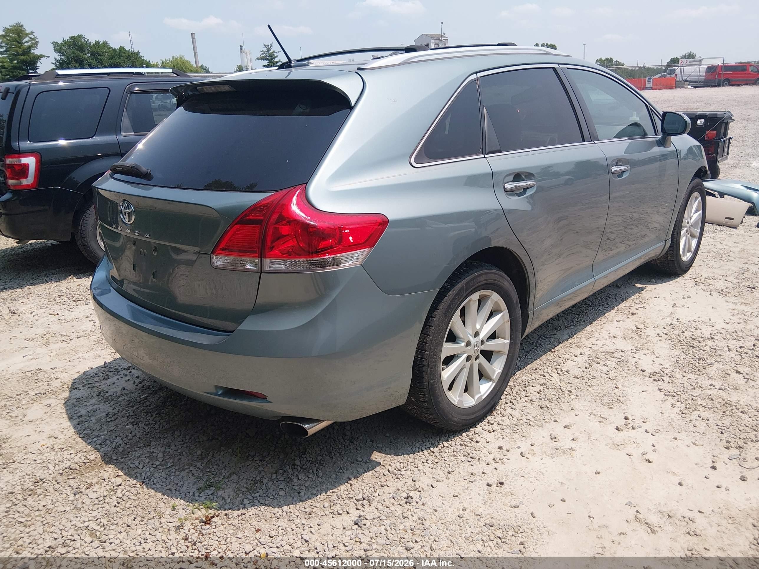 2011 Toyota Venza   Blue vin: 4T3ZA3BB8BU039356