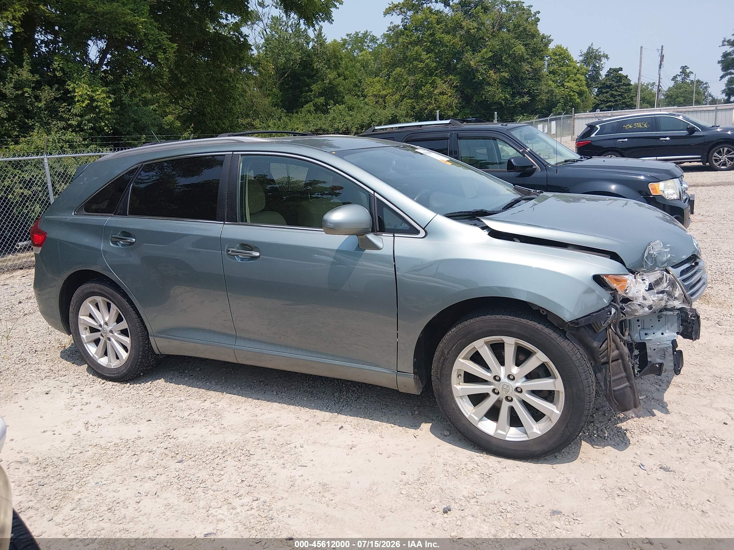 2011 Toyota Venza   Blue vin: 4T3ZA3BB8BU039356