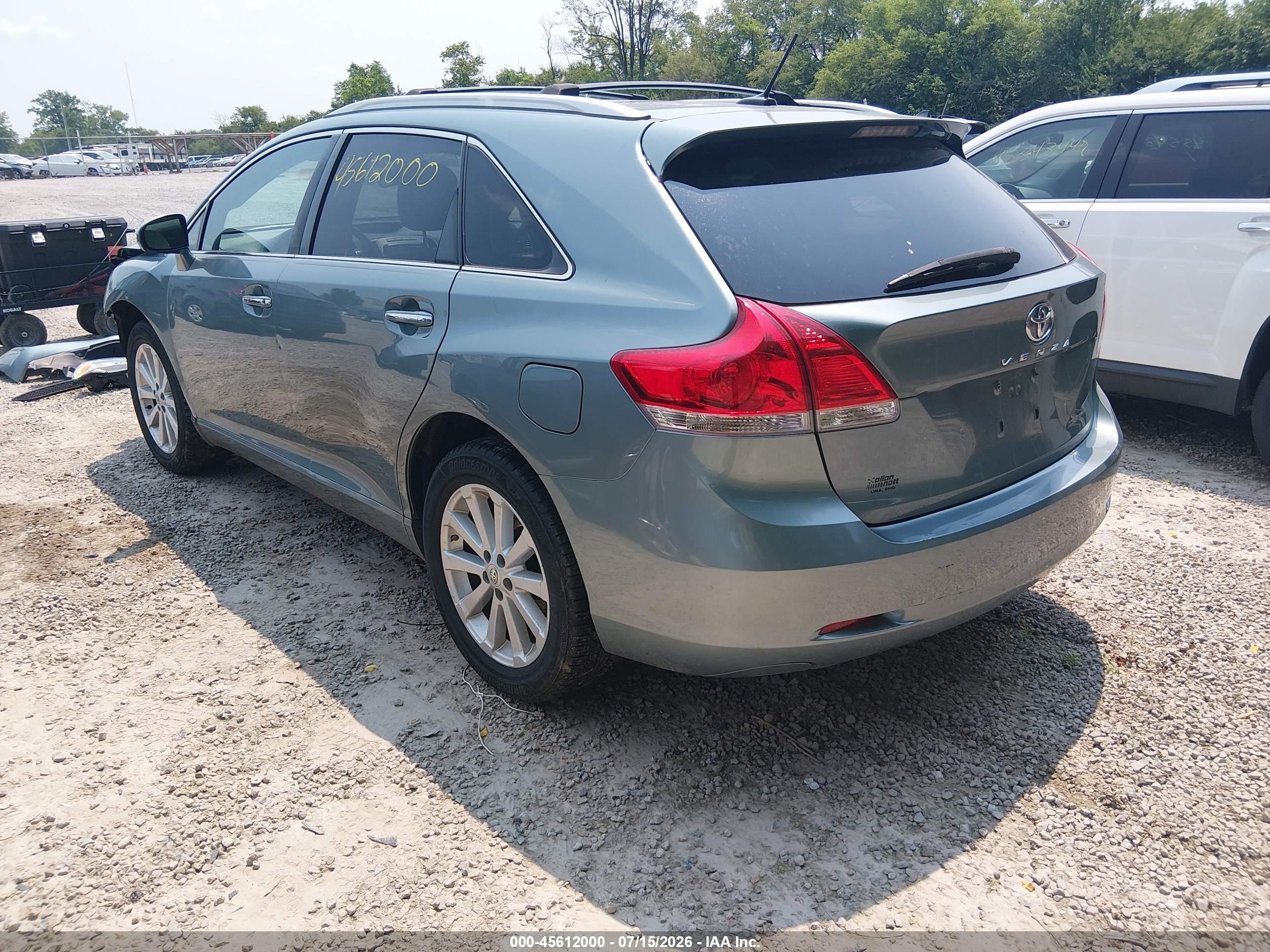 2011 Toyota Venza   Blue vin: 4T3ZA3BB8BU039356