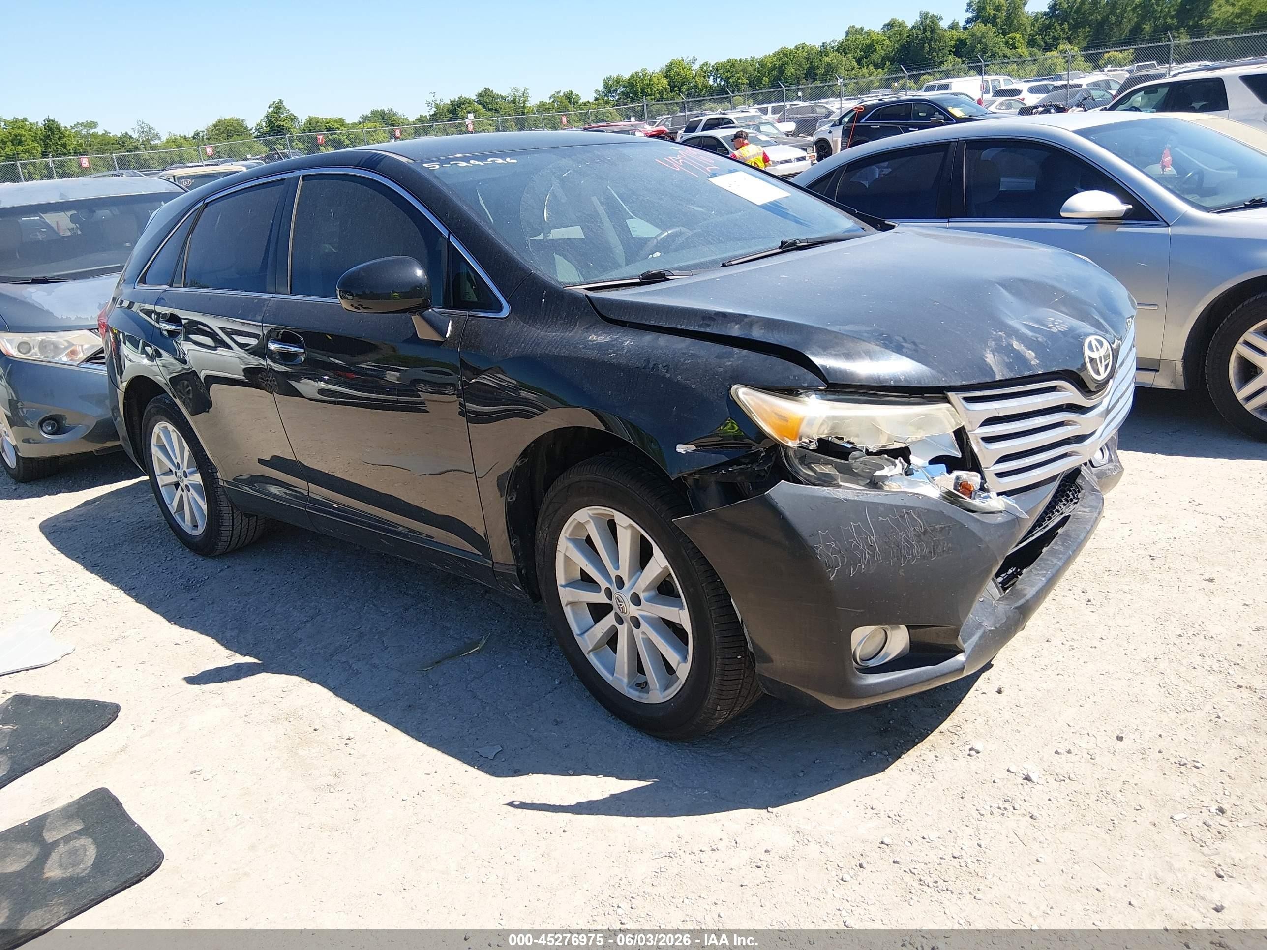 2011 Toyota Venza   Black vin: 4T3ZA3BB8BU045092