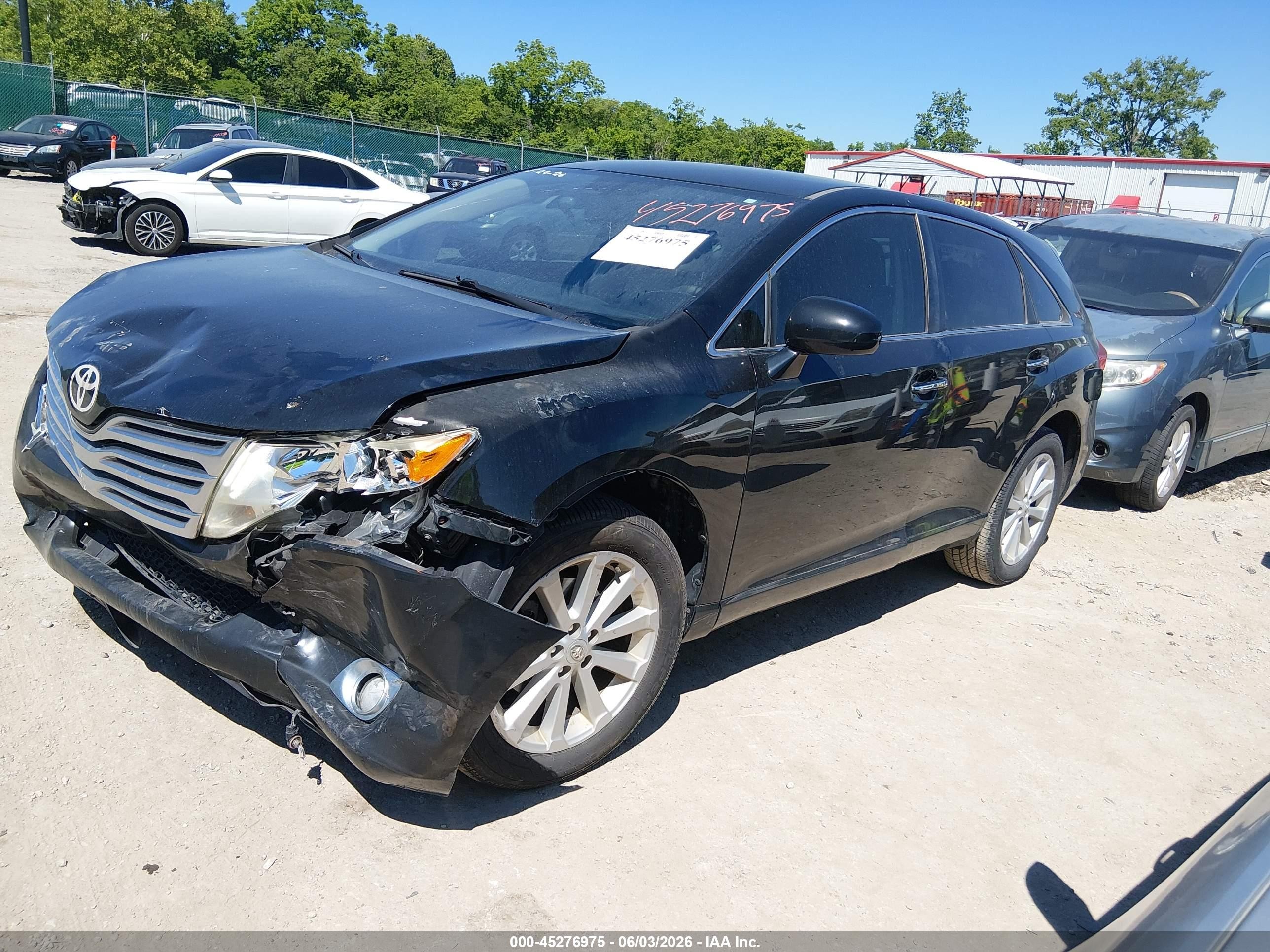 2011 Toyota Venza   Black vin: 4T3ZA3BB8BU045092