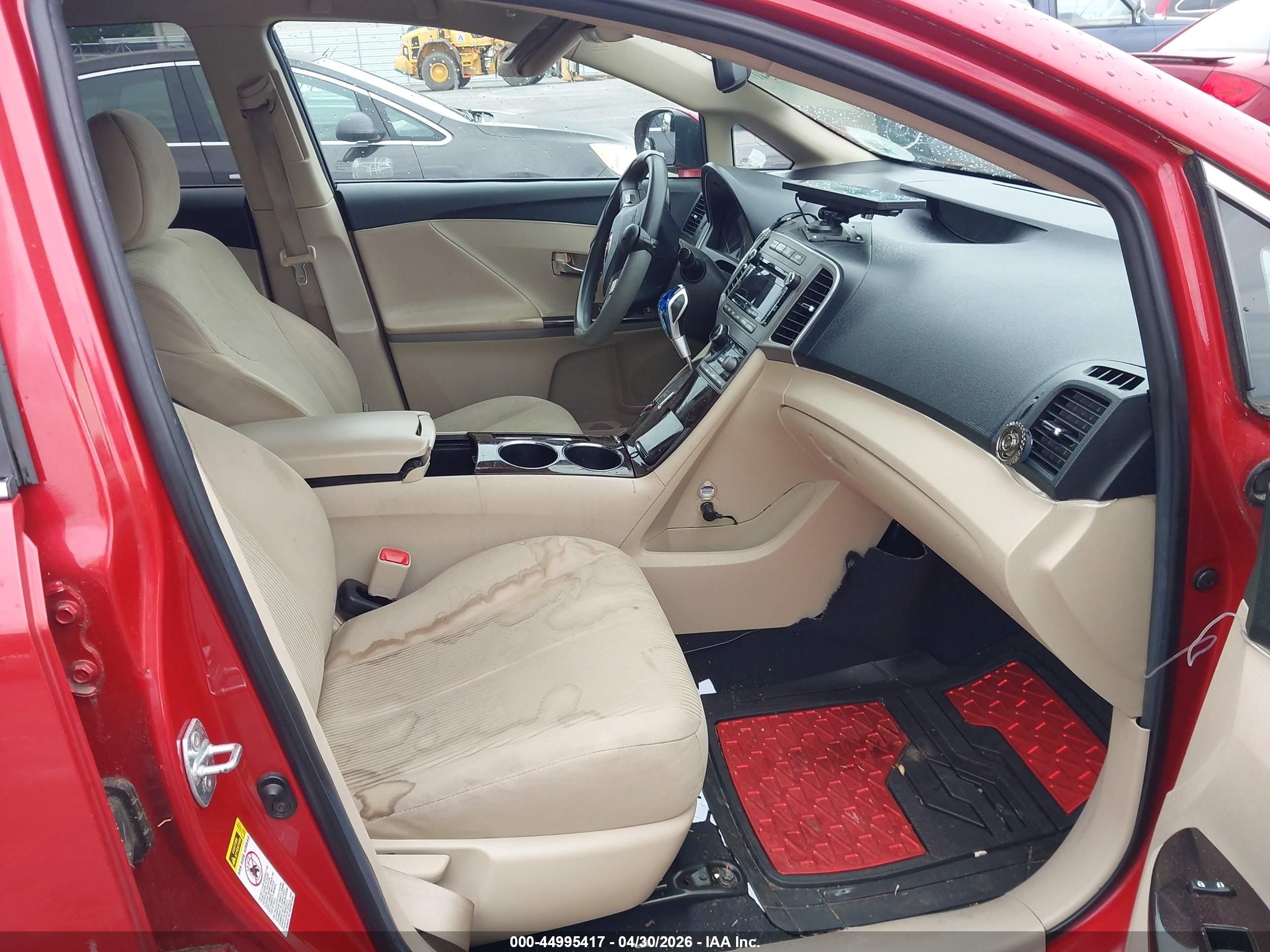 2011 Toyota Venza   Красный vin: 4T3ZA3BB8BU046615