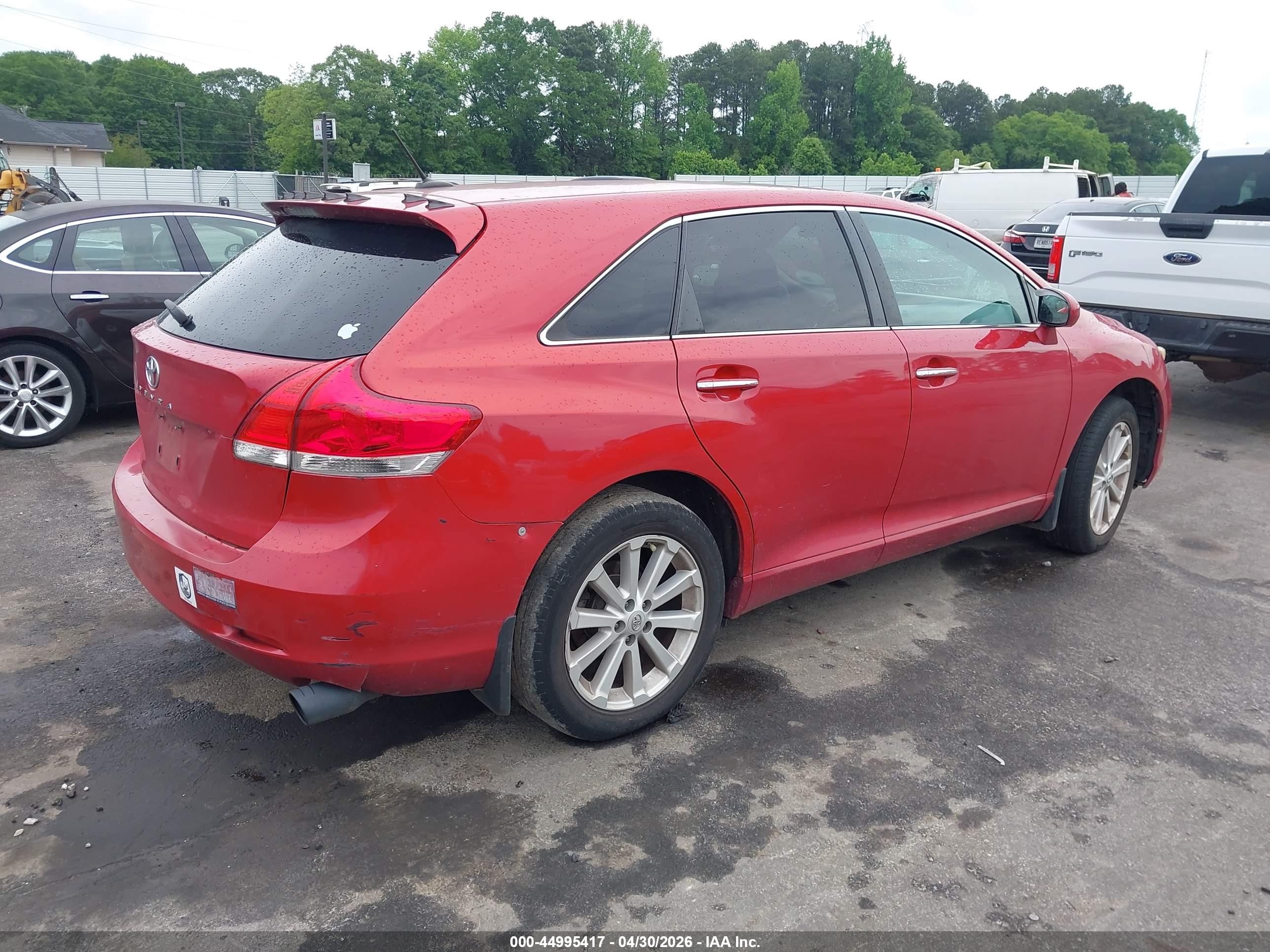2011 Toyota Venza   Красный vin: 4T3ZA3BB8BU046615