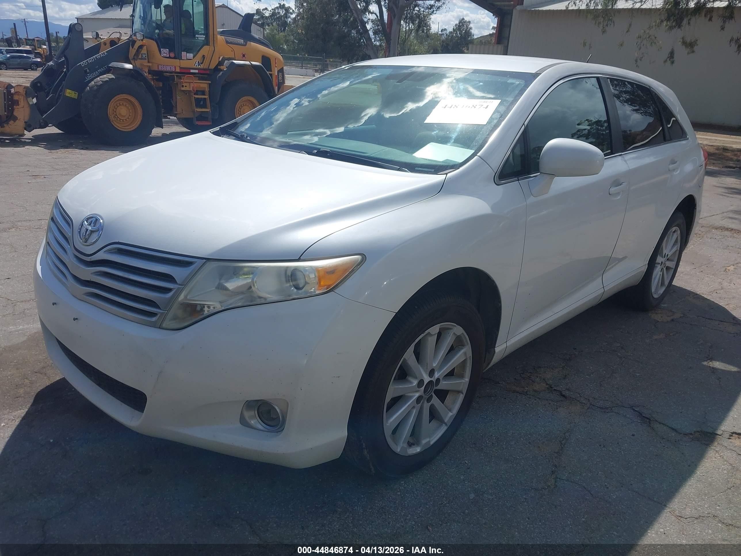 2011 Toyota Venza   White vin: 4T3ZA3BB8BU052074