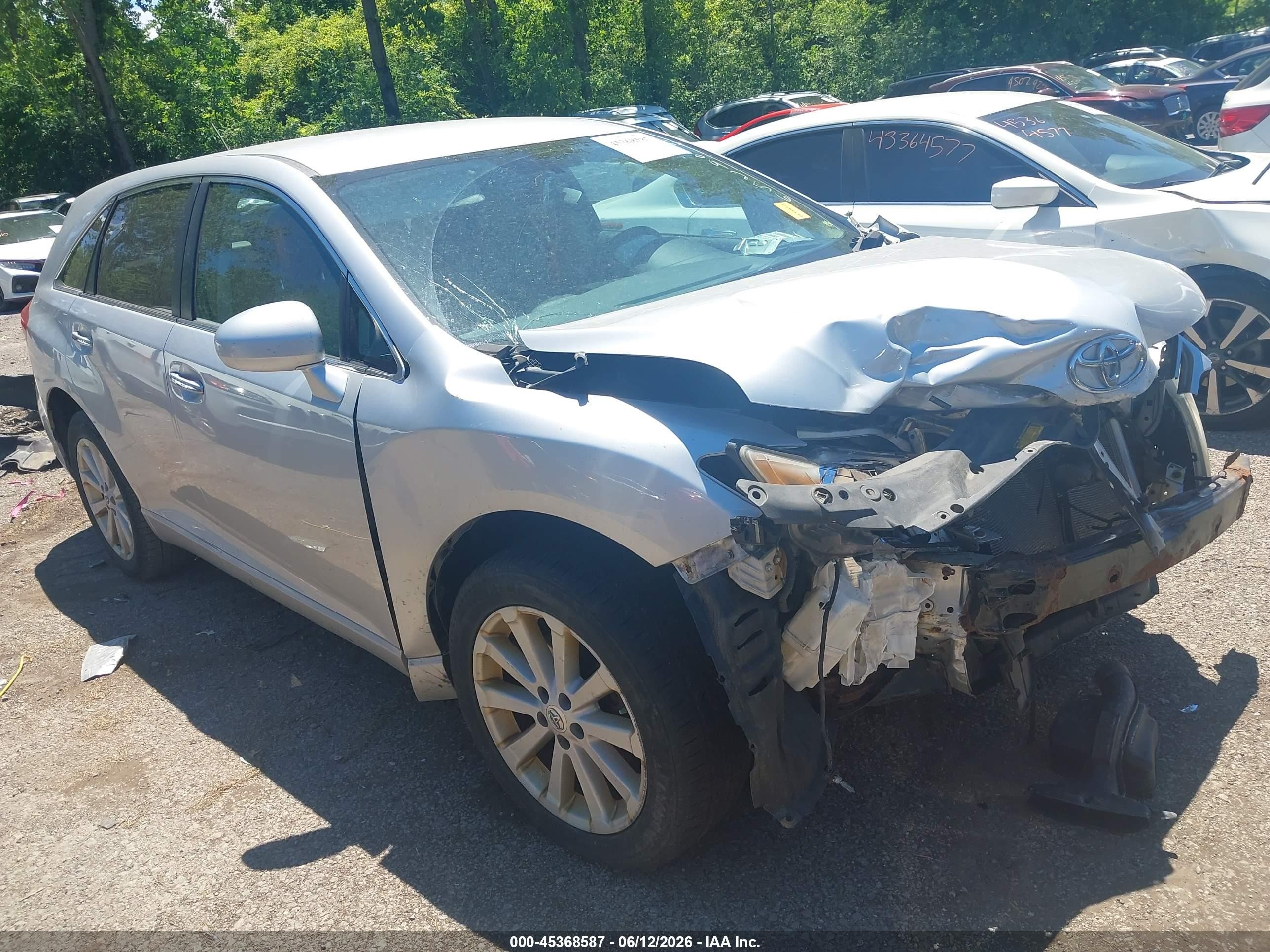 2012 Toyota Venza Xle Серебряный vin: 4T3ZA3BB8CU061956