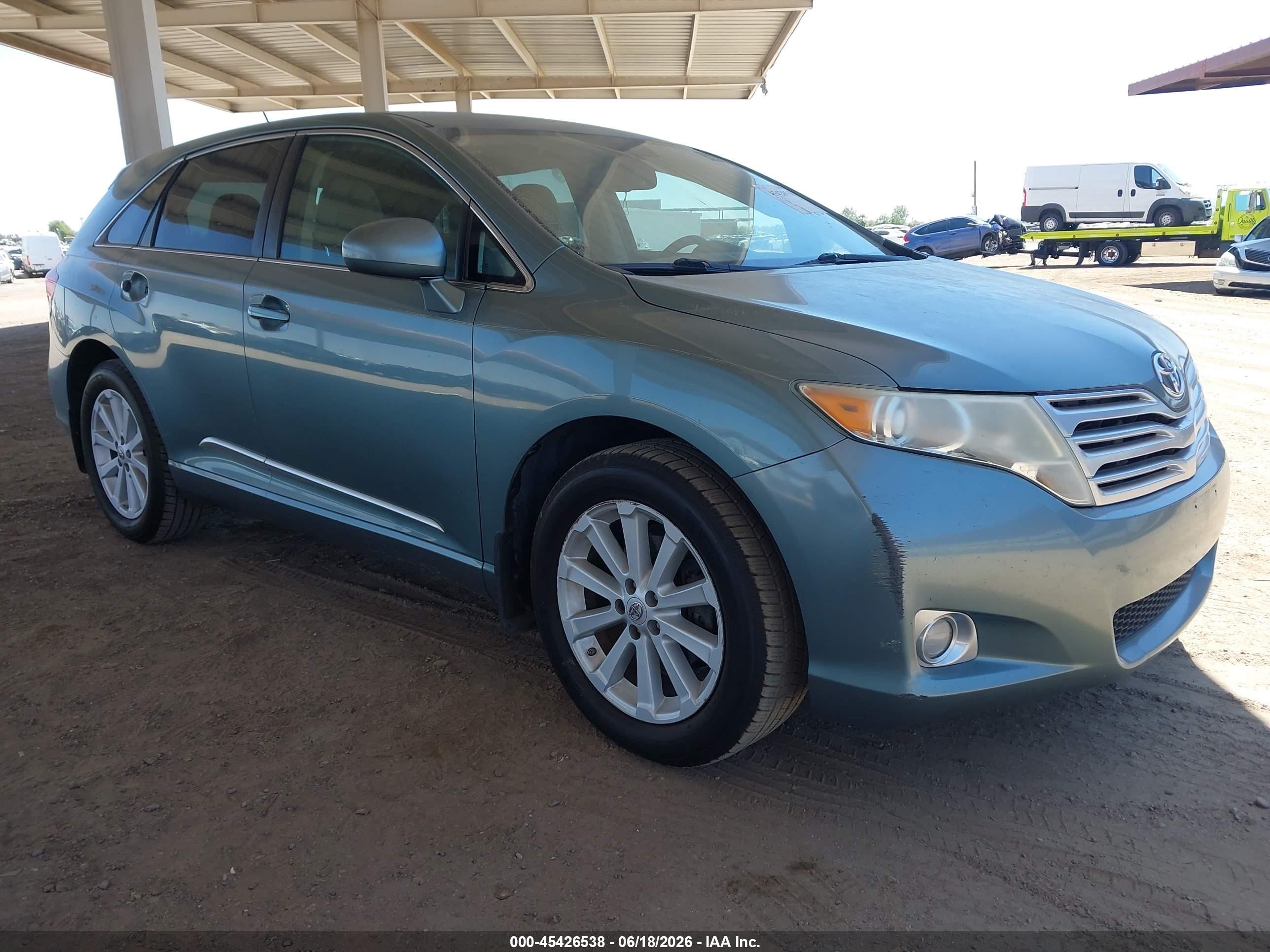 2012 Toyota Venza Le Green vin: 4T3ZA3BB8CU062069
