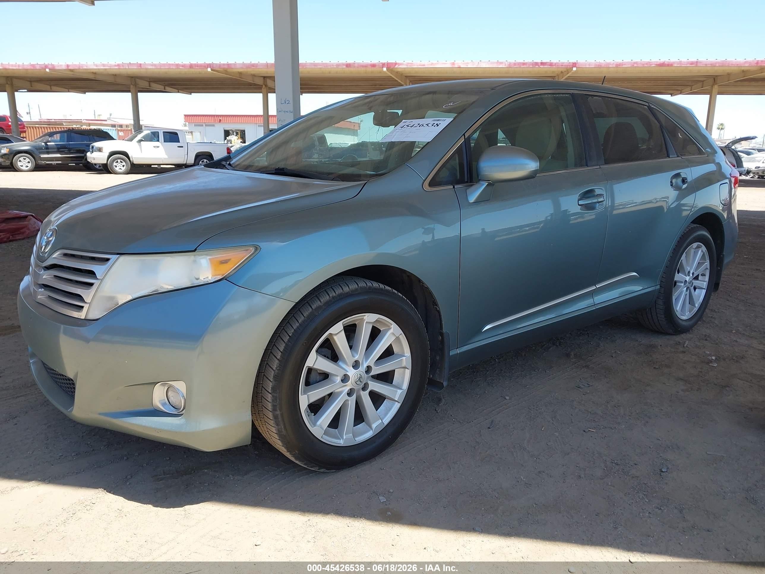 2012 Toyota Venza Le Green vin: 4T3ZA3BB8CU062069
