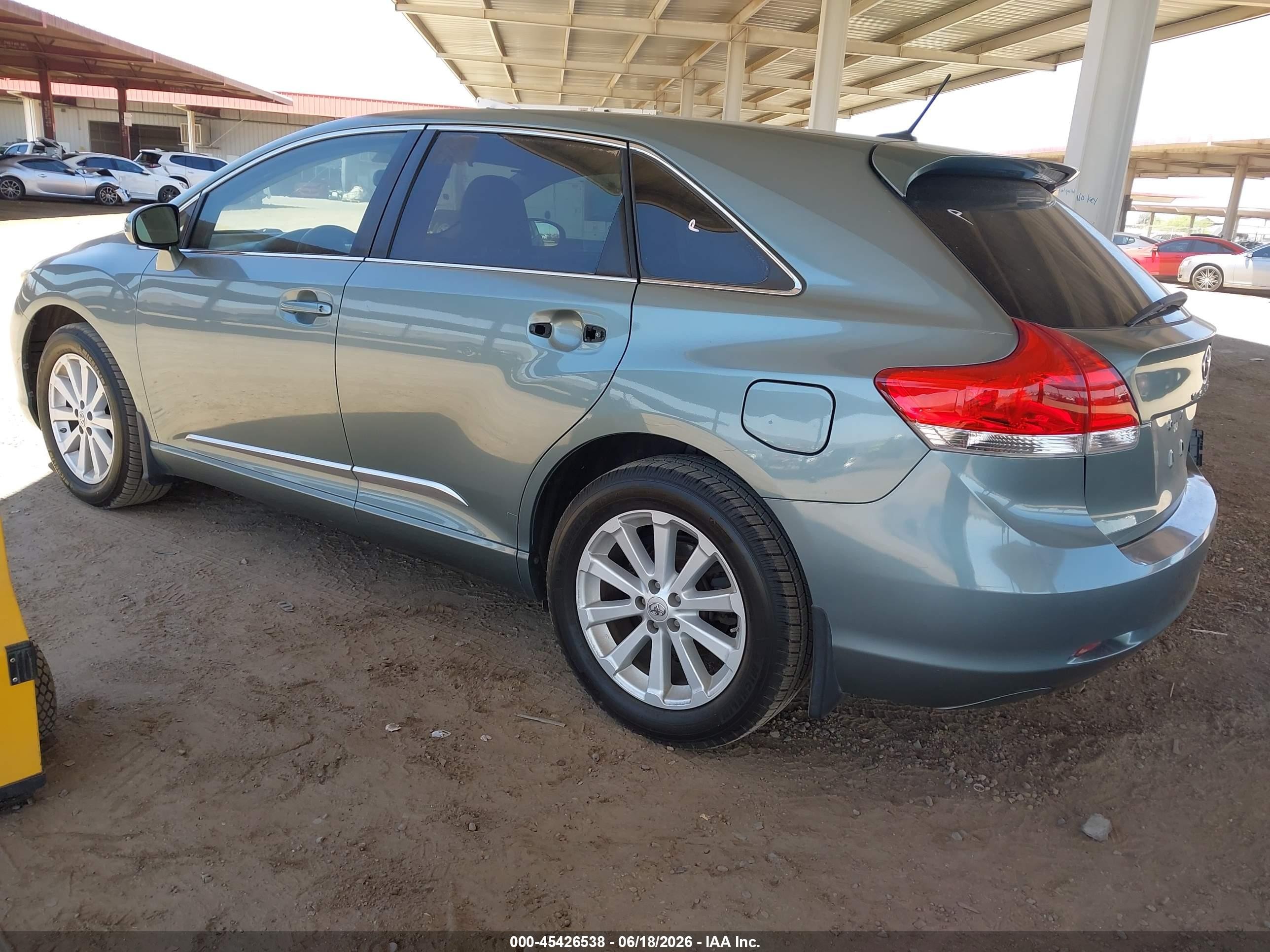 2012 Toyota Venza Le Green vin: 4T3ZA3BB8CU062069