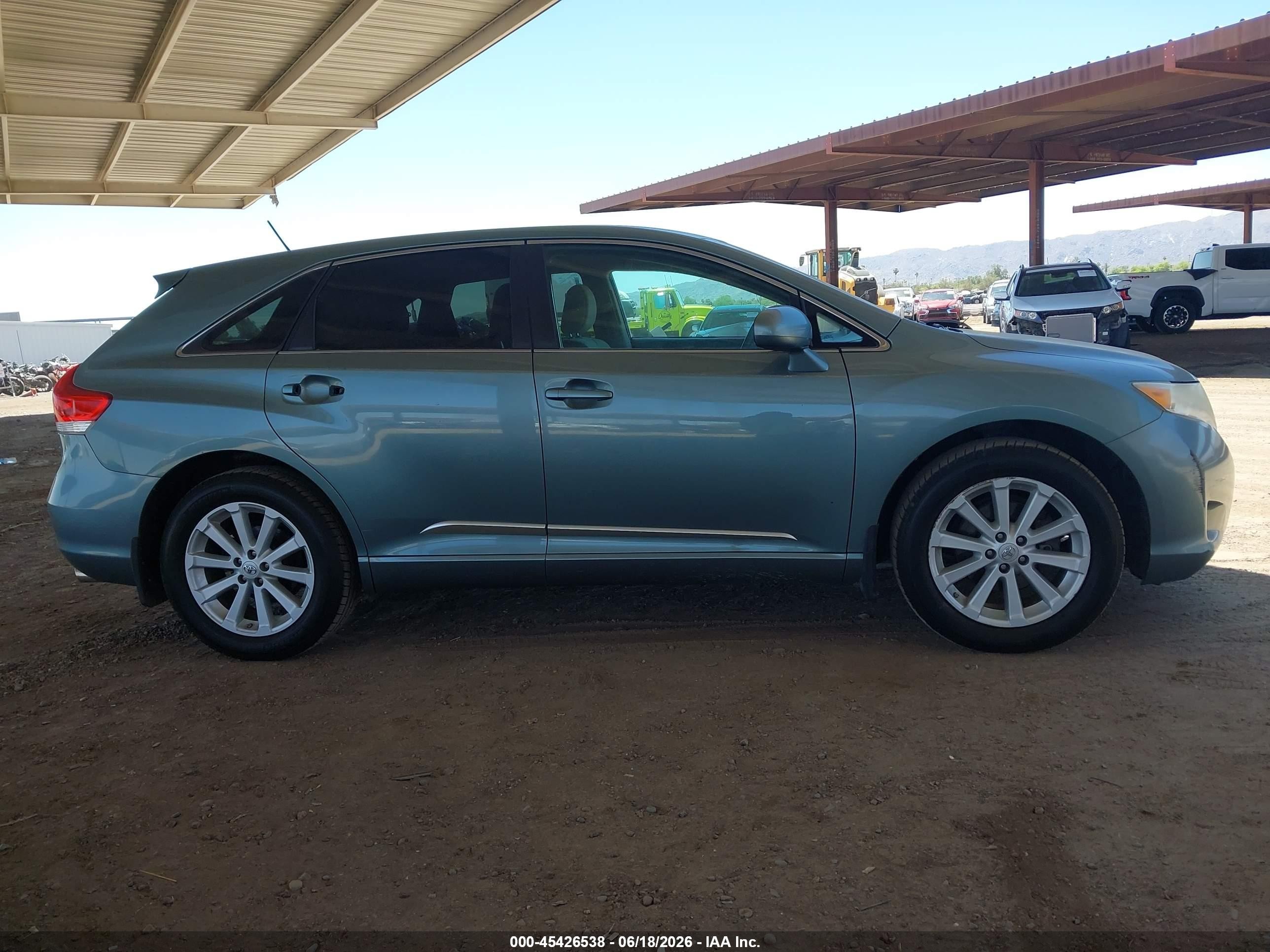 2012 Toyota Venza Le Green vin: 4T3ZA3BB8CU062069