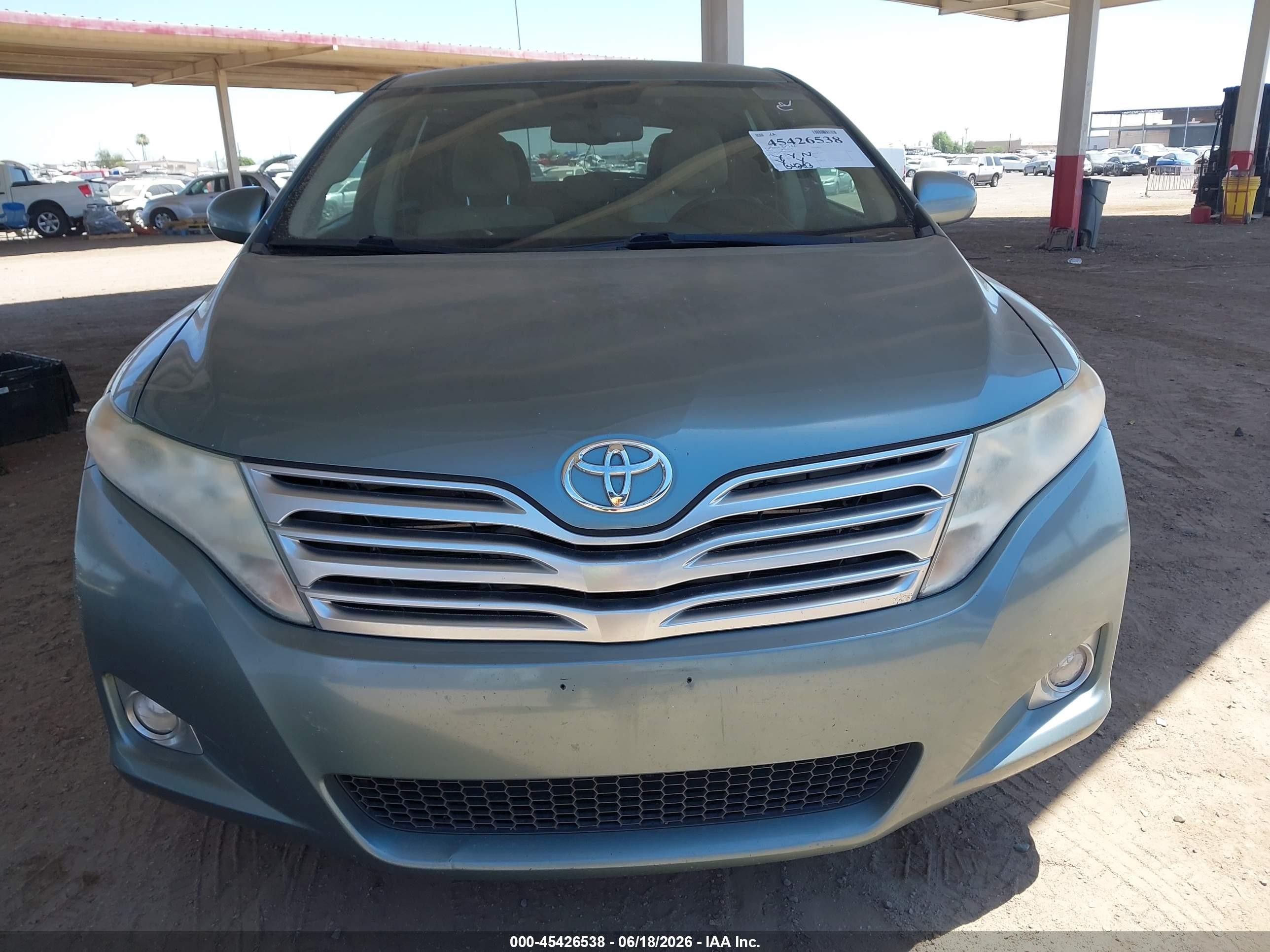 2012 Toyota Venza Le Green vin: 4T3ZA3BB8CU062069