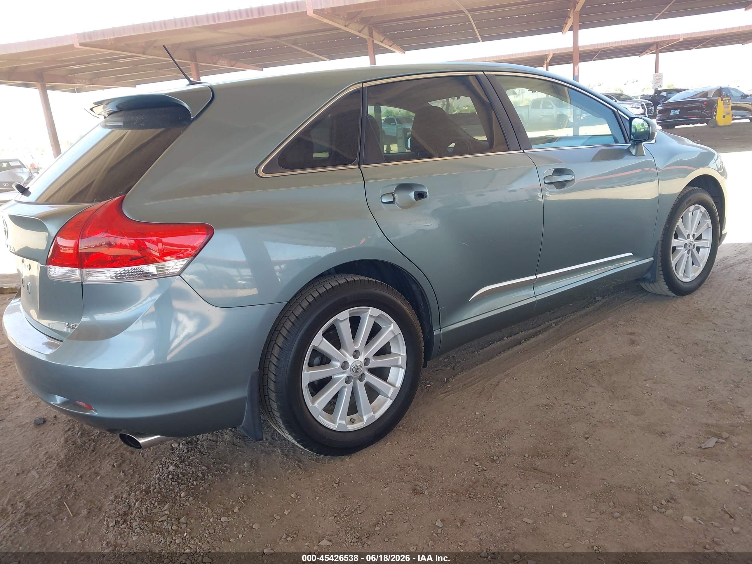 2012 Toyota Venza Le Green vin: 4T3ZA3BB8CU062069
