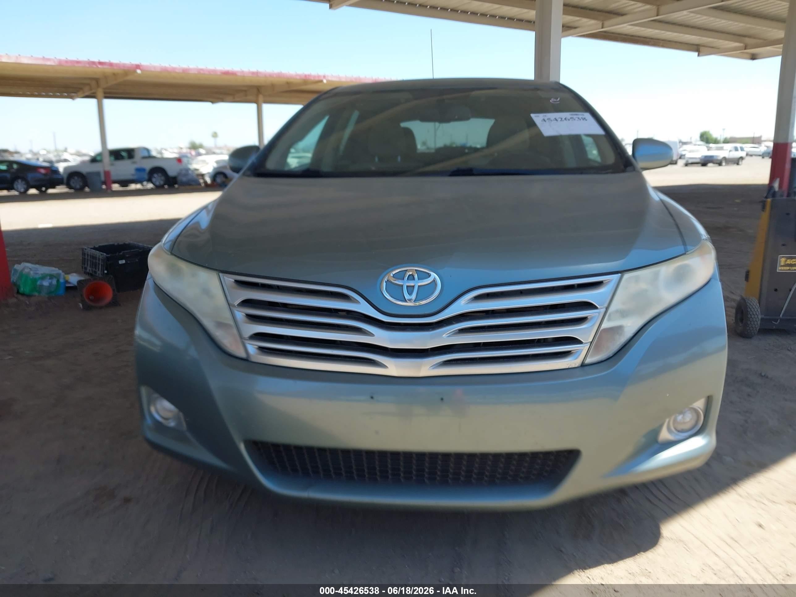 2012 Toyota Venza Le Green vin: 4T3ZA3BB8CU062069