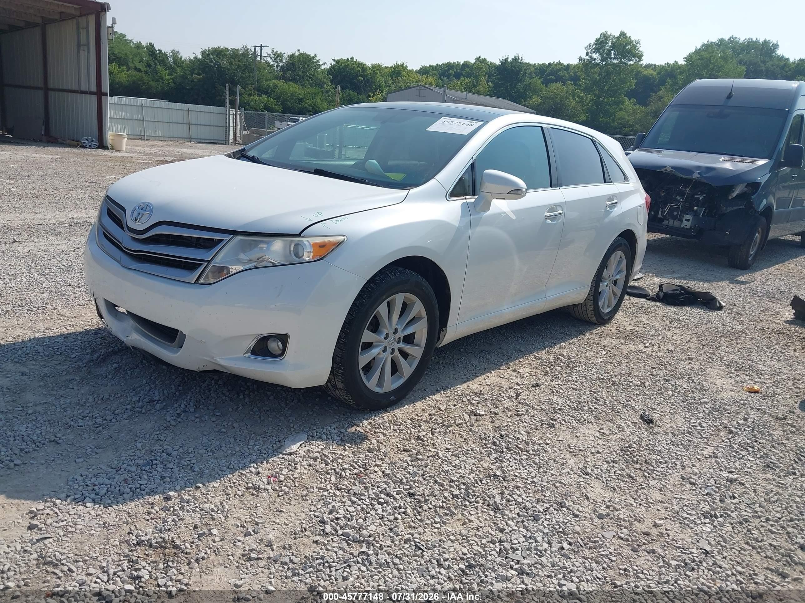 2013 Toyota Venza Xle White vin: 4T3ZA3BB8DU064826