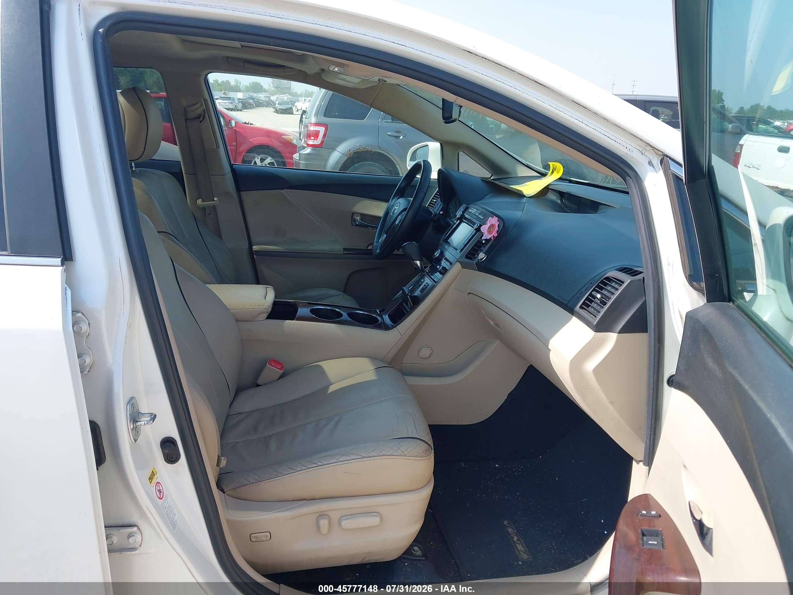 2013 Toyota Venza Xle White vin: 4T3ZA3BB8DU064826