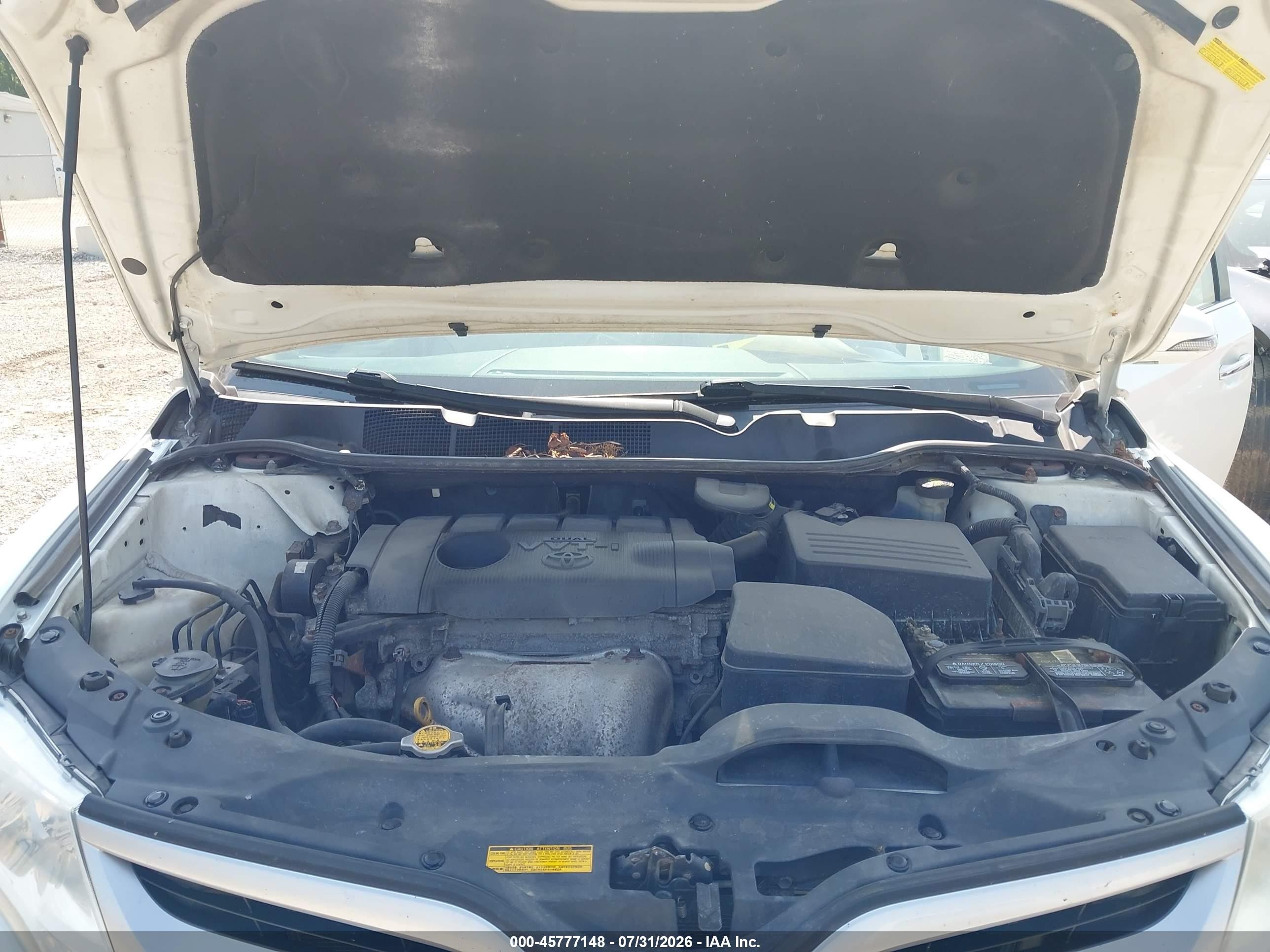 2013 Toyota Venza Xle White vin: 4T3ZA3BB8DU064826