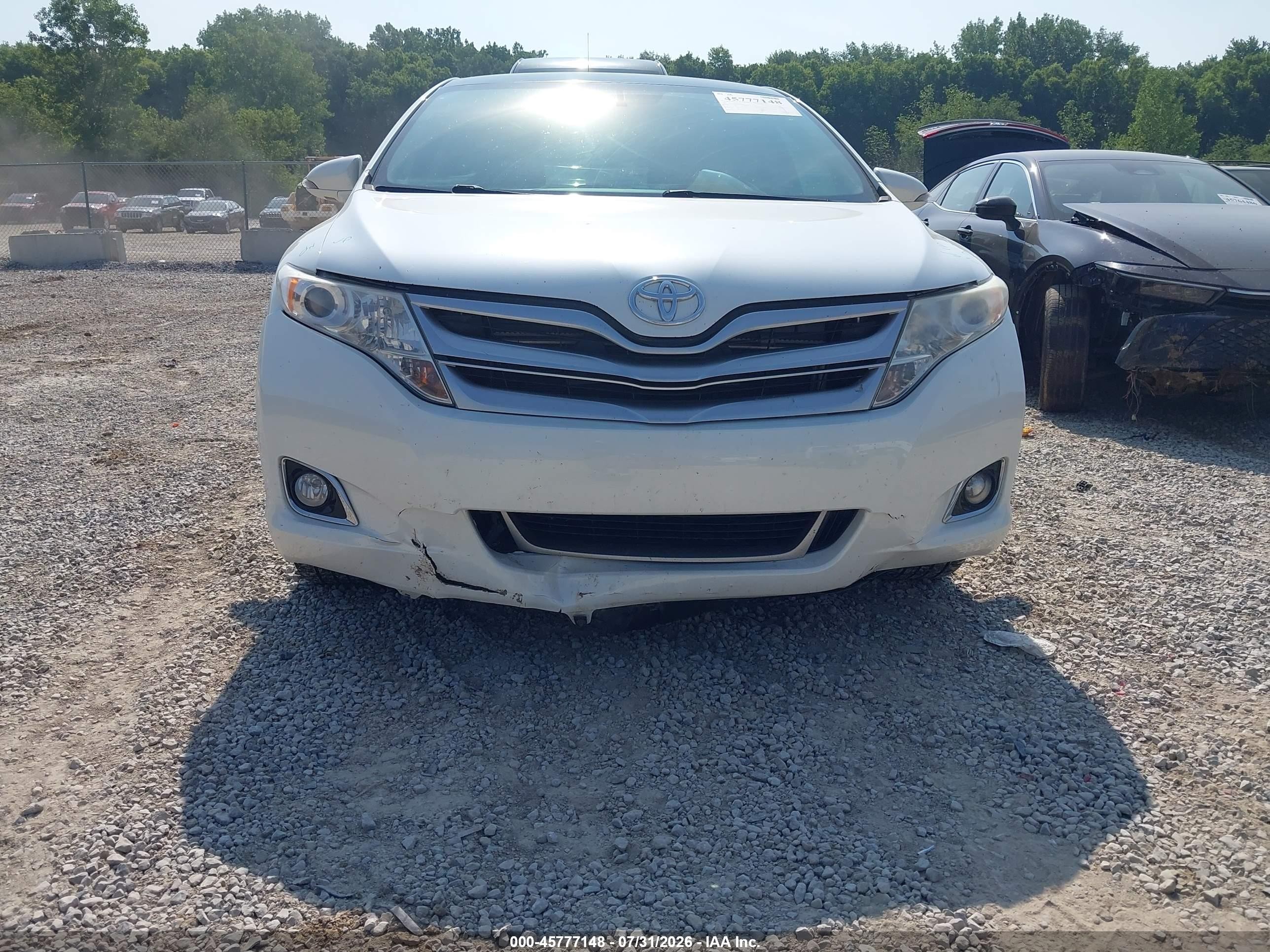 2013 Toyota Venza Xle White vin: 4T3ZA3BB8DU064826