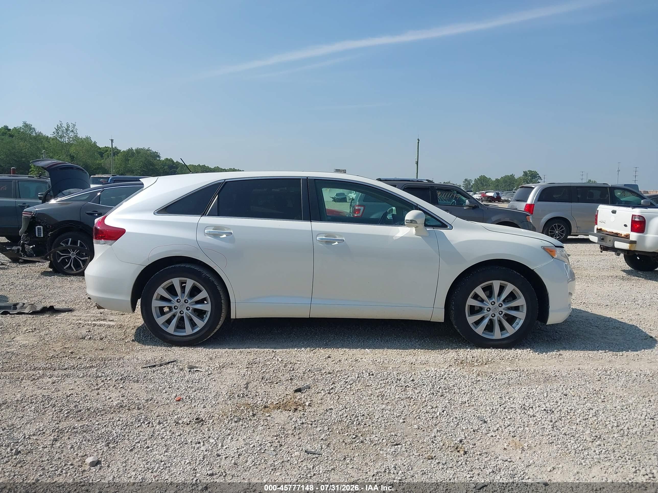 2013 Toyota Venza Xle White vin: 4T3ZA3BB8DU064826