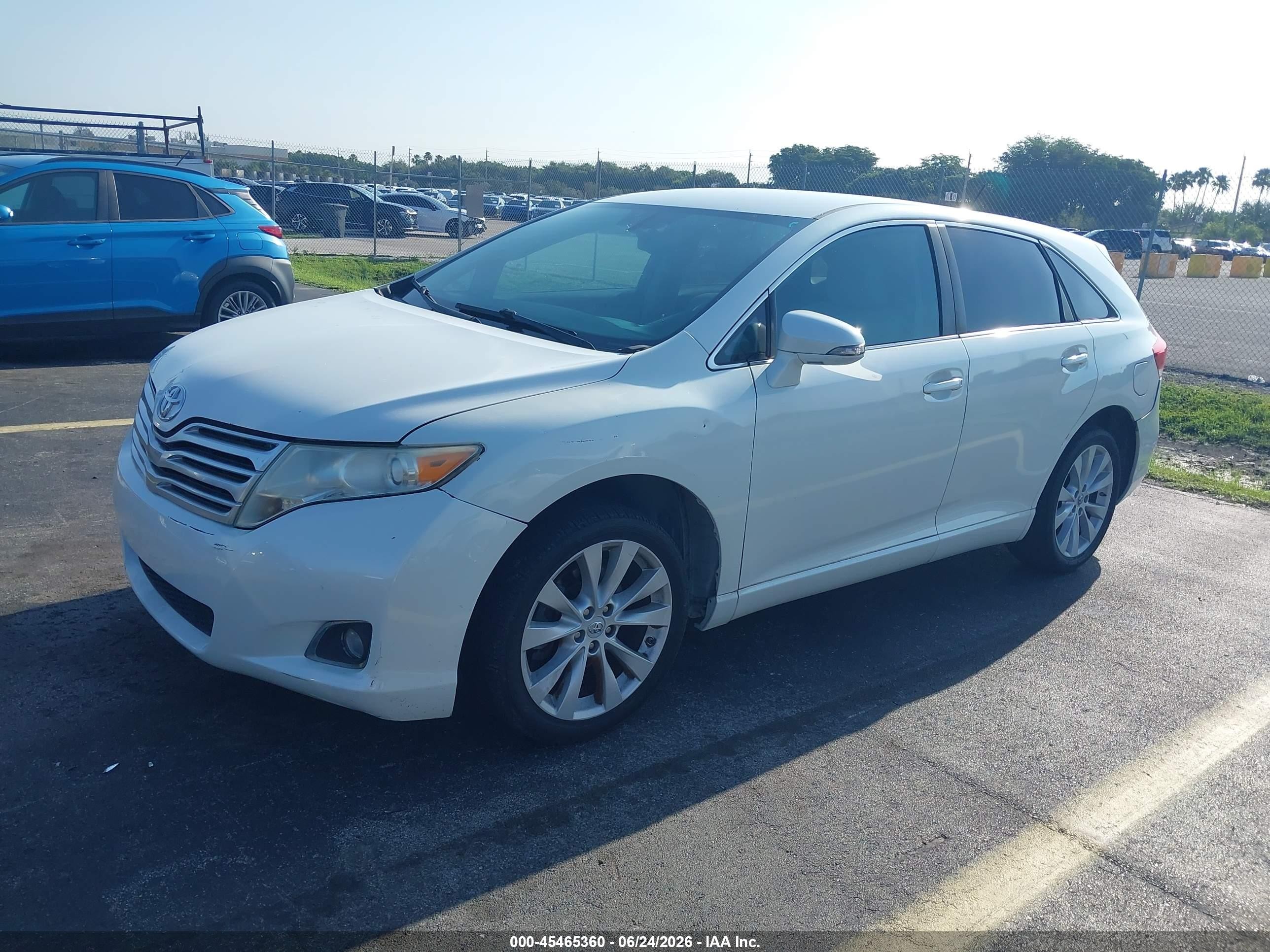 2013 Toyota Venza Le White vin: 4T3ZA3BB8DU065670