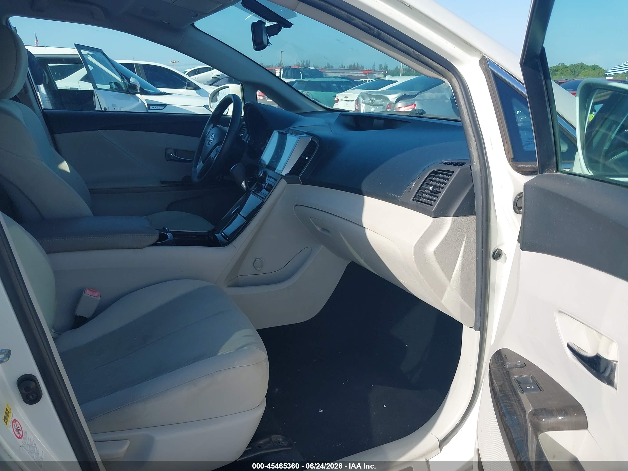 2013 Toyota Venza Le White vin: 4T3ZA3BB8DU065670