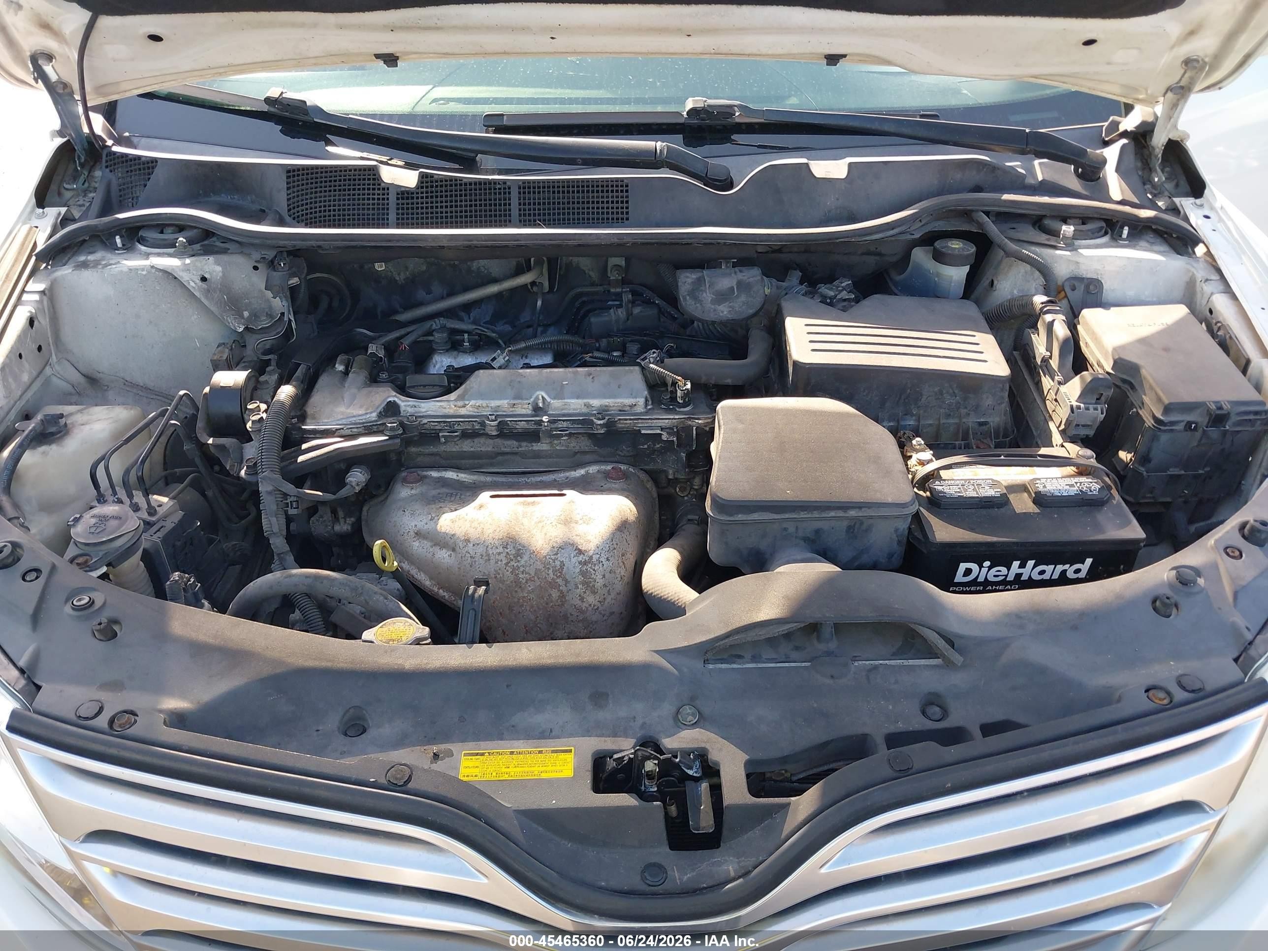 2013 Toyota Venza Le White vin: 4T3ZA3BB8DU065670